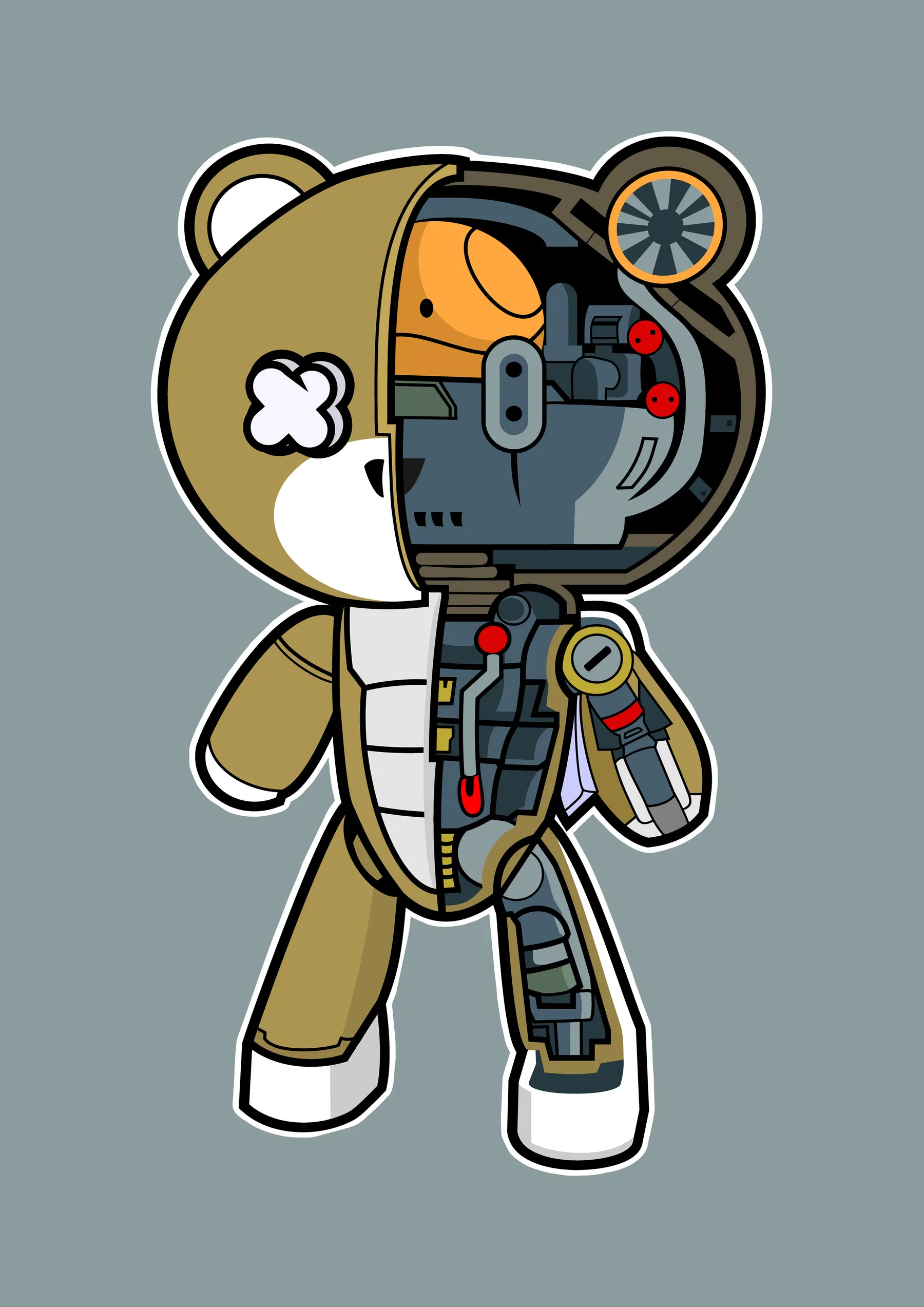 Oso de Peluche Cyborg Rayos X