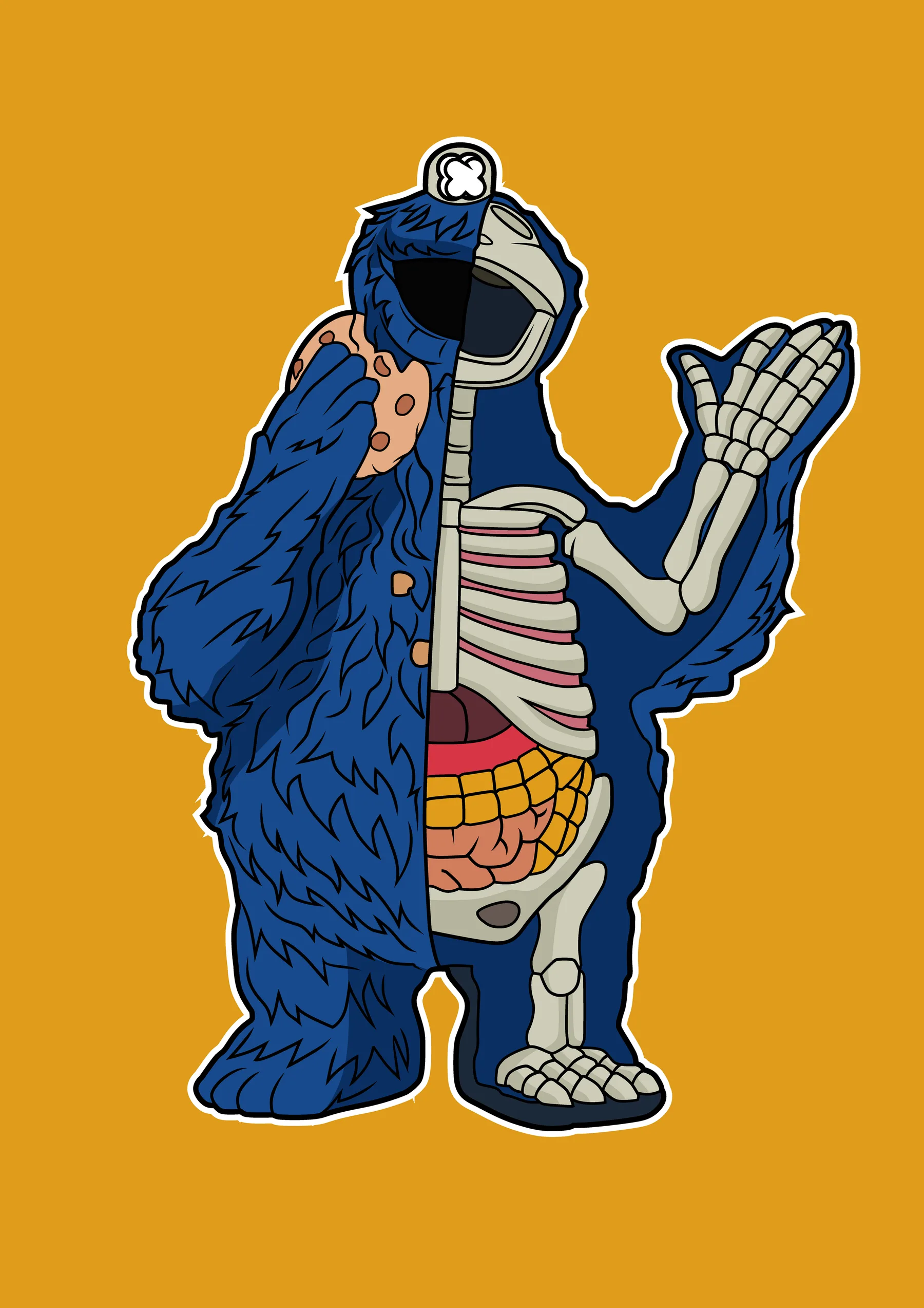 Cookie Monster Come Galletas Rayos X