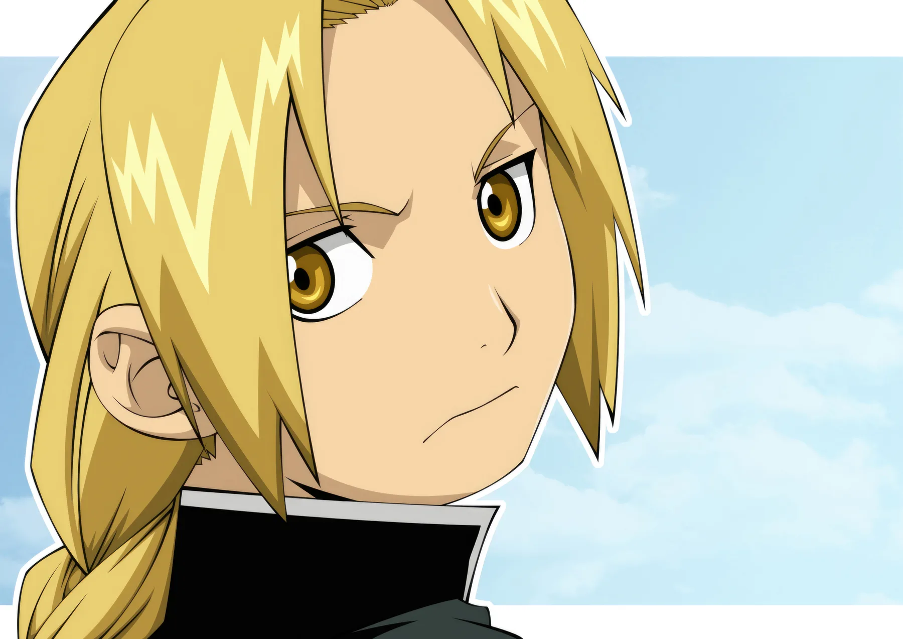 Edward Elric Primer Plano Sticker