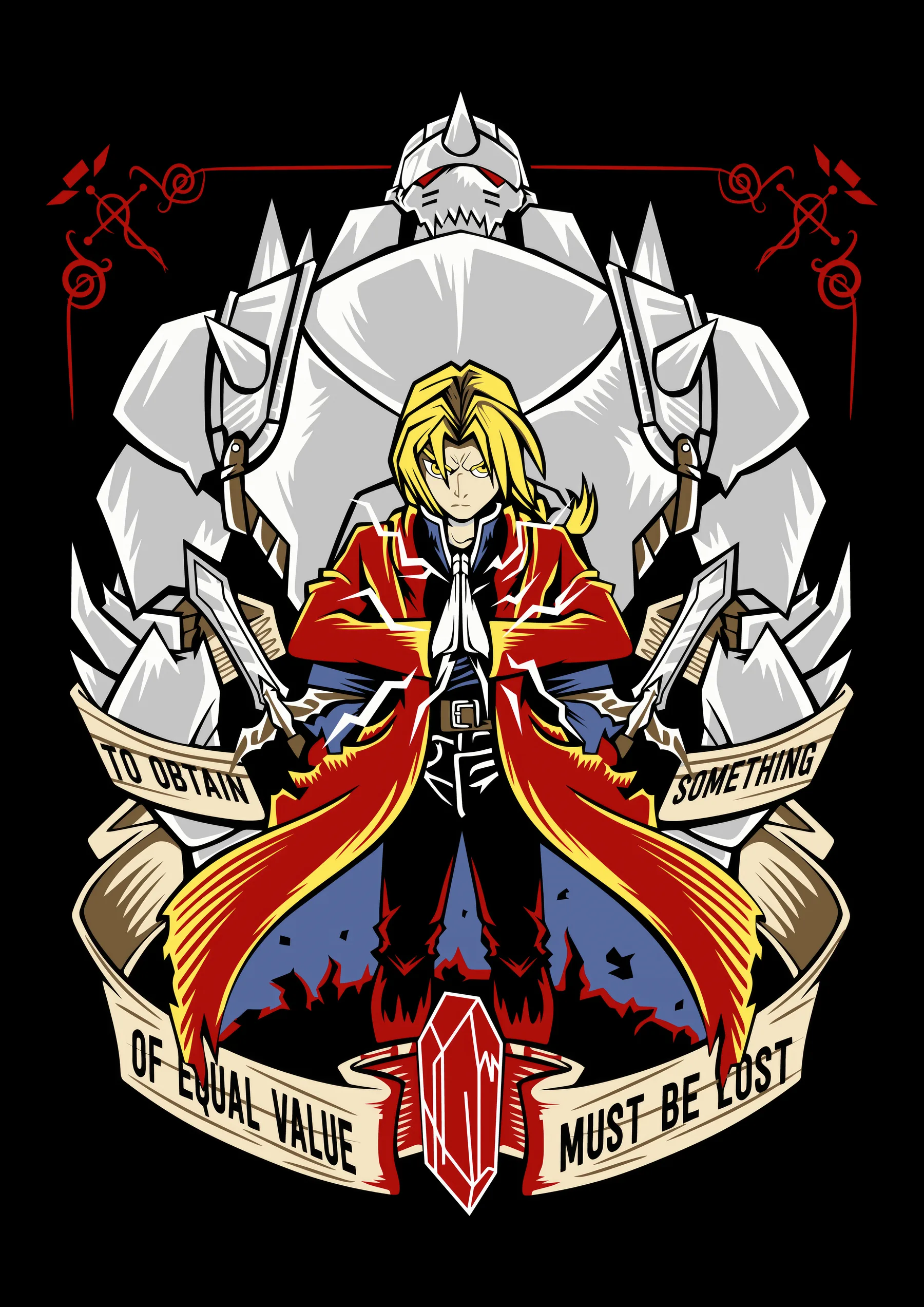 Edward Elric Emblema Ley de Intercambio Equivalente