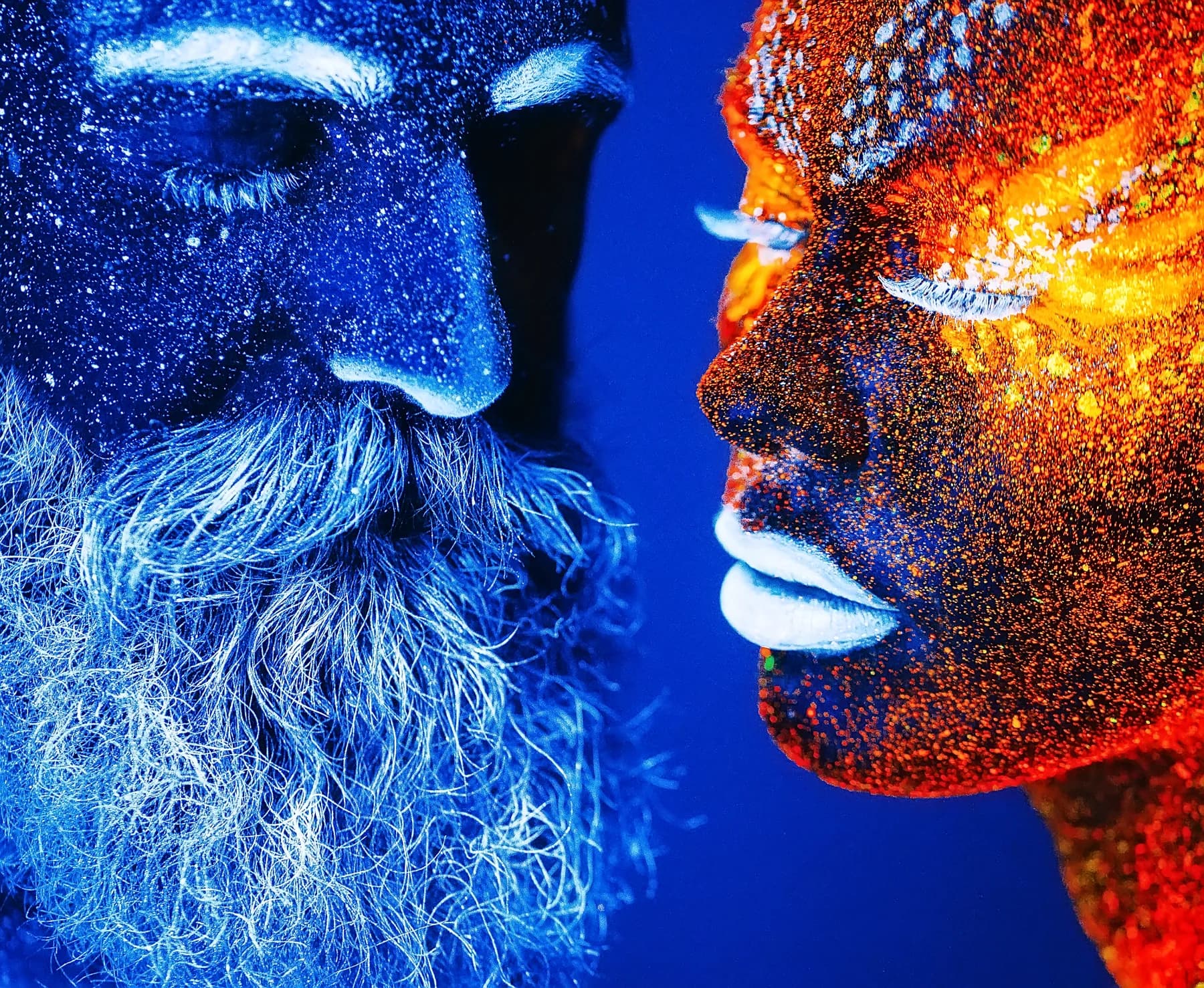 Fuego y Hielo Retrato Doble