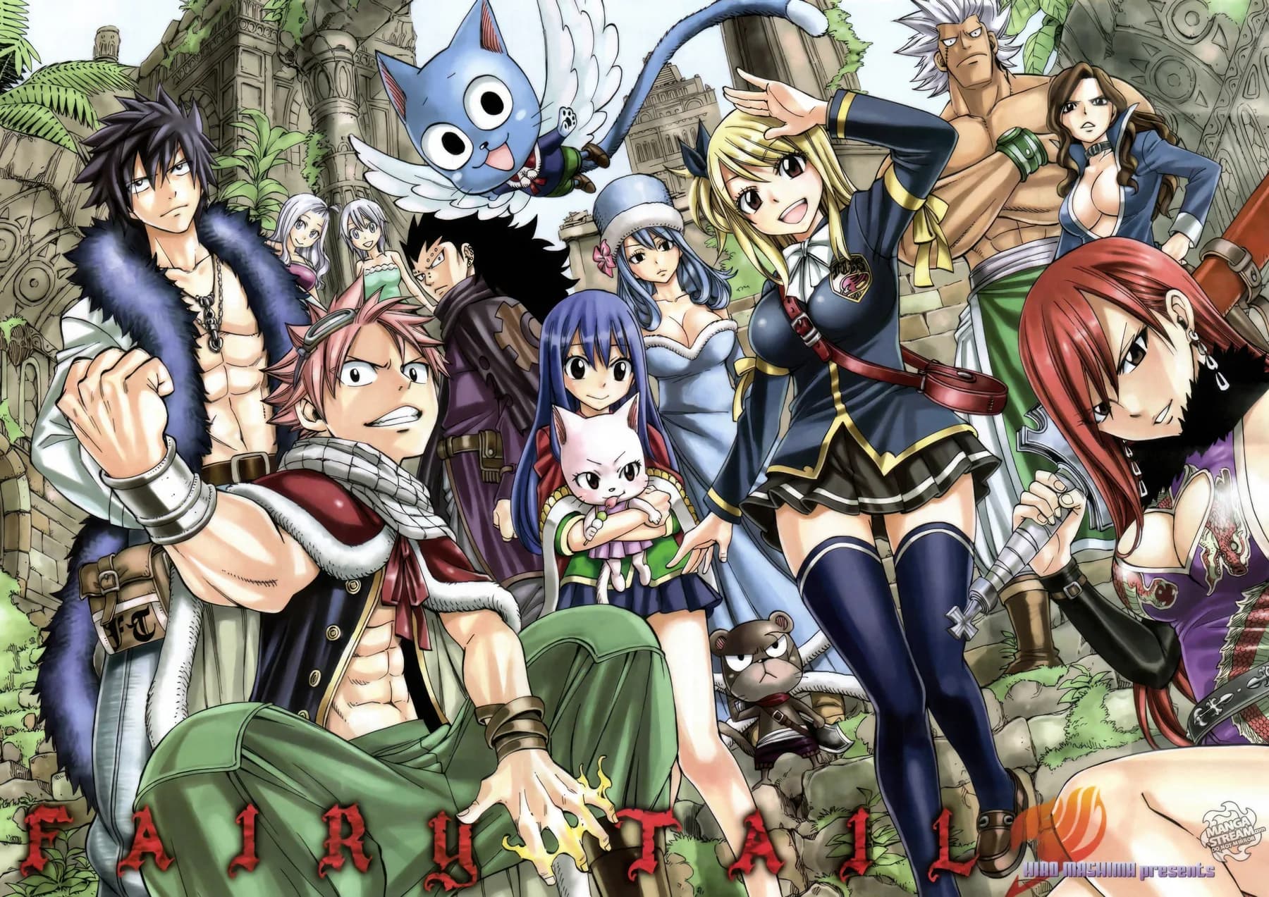 Fairy Tail Portada Oficial Elenco Completo