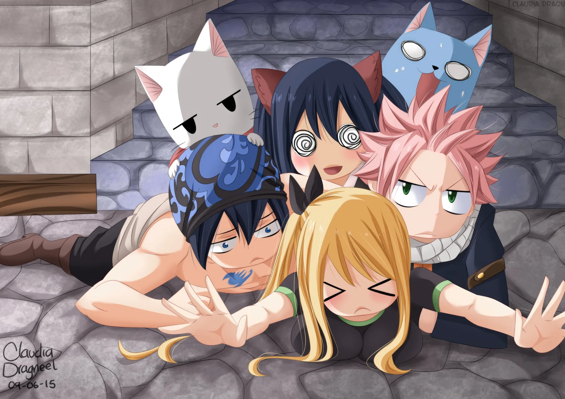 Fairy Tail Grupo Aturdido Comico