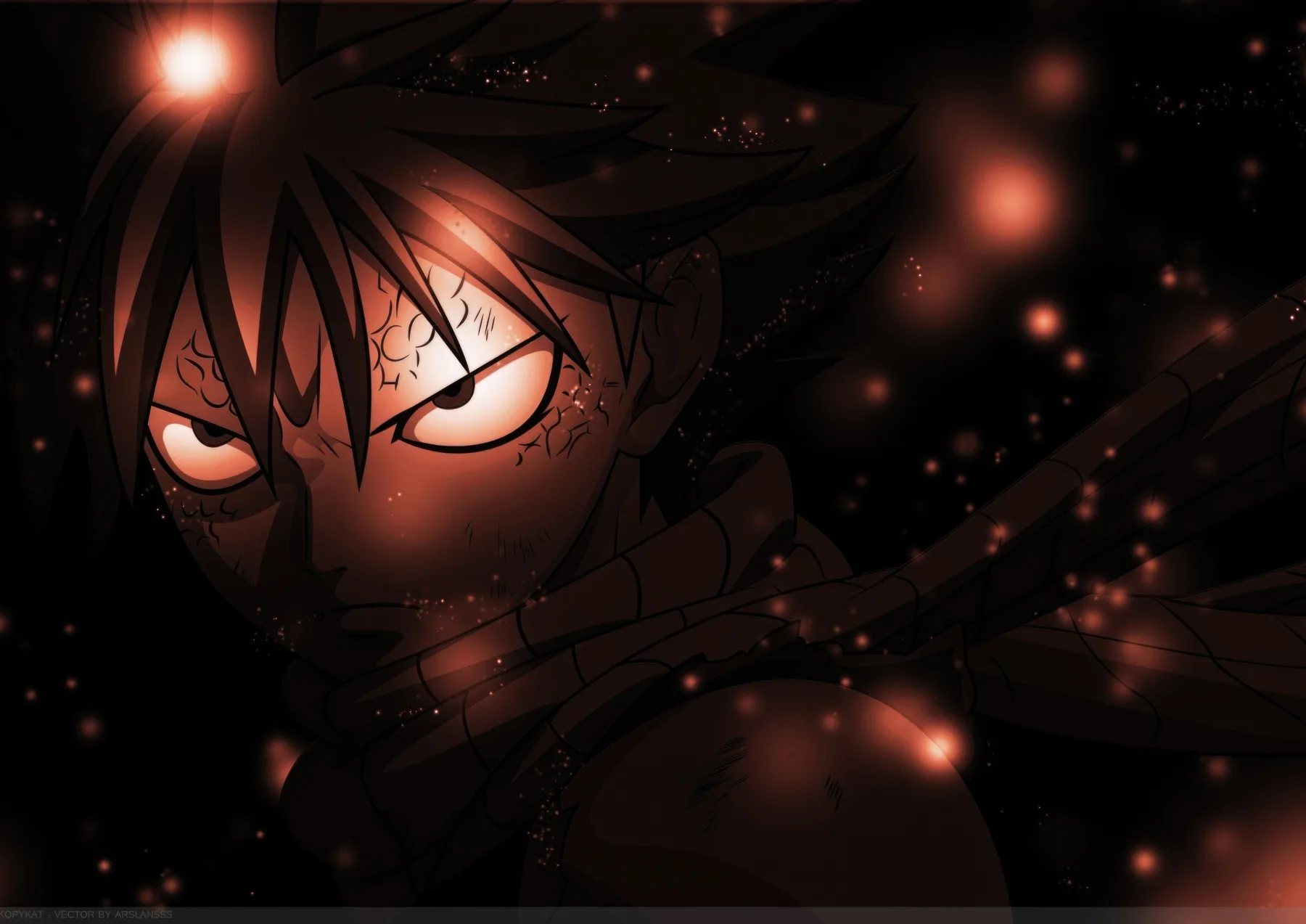 Natsu Dragneel Silueta Oscura Furioso