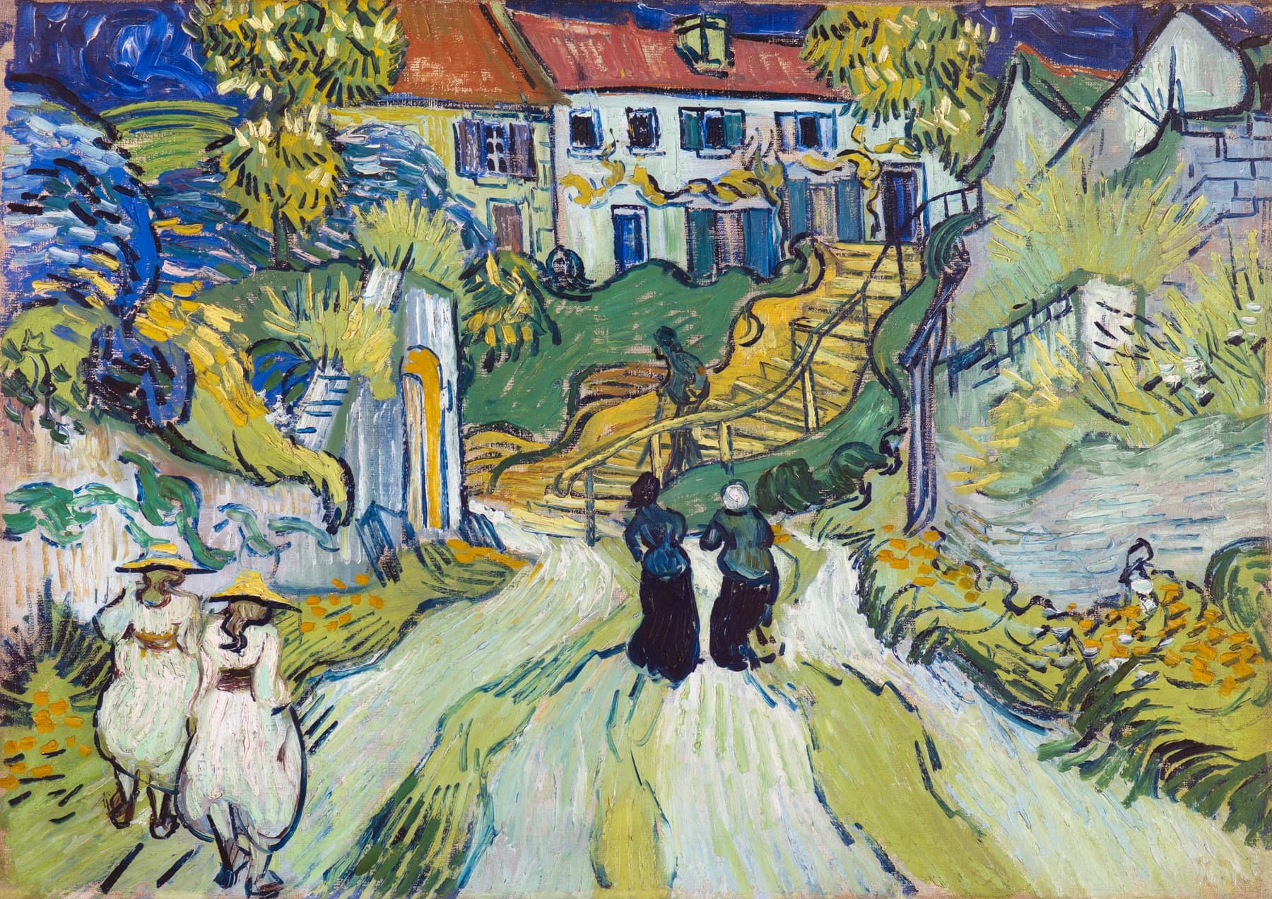 Calle en Auvers-sur-Oise - Van Gogh