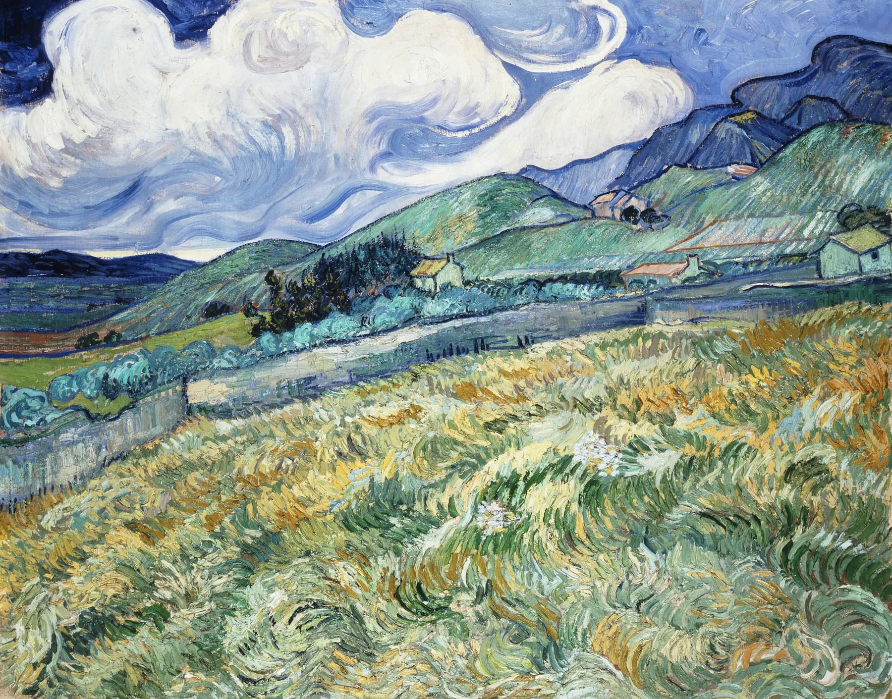Trigales bajo Cielo Nublado - Van Gogh