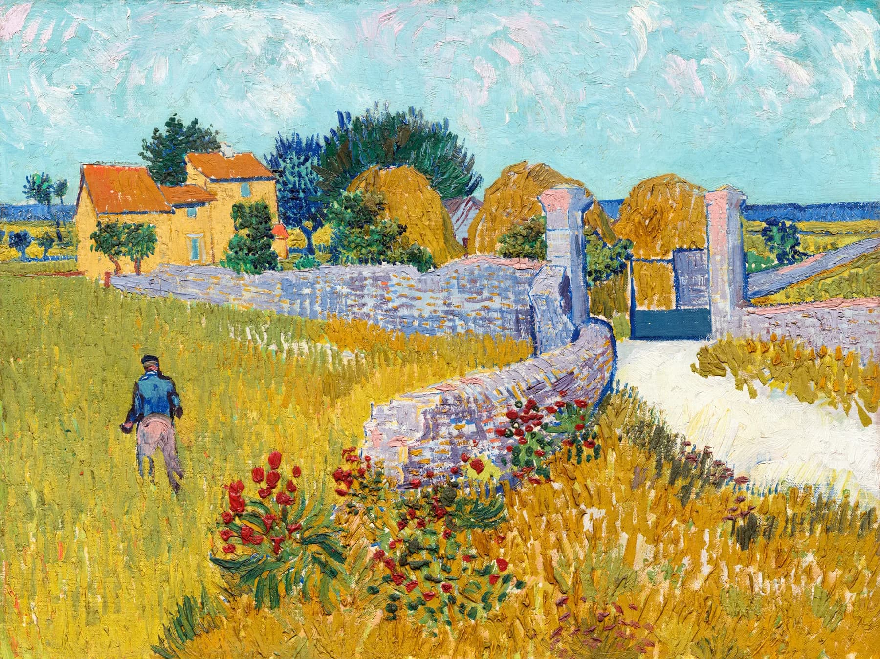 Campo de Trigo con Muros de Piedra - Van Gogh