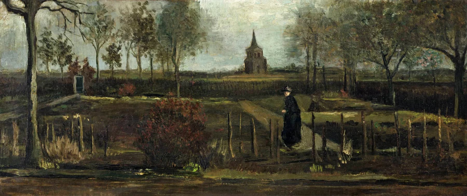 Paisaje con Iglesia y Figura - Van Gogh