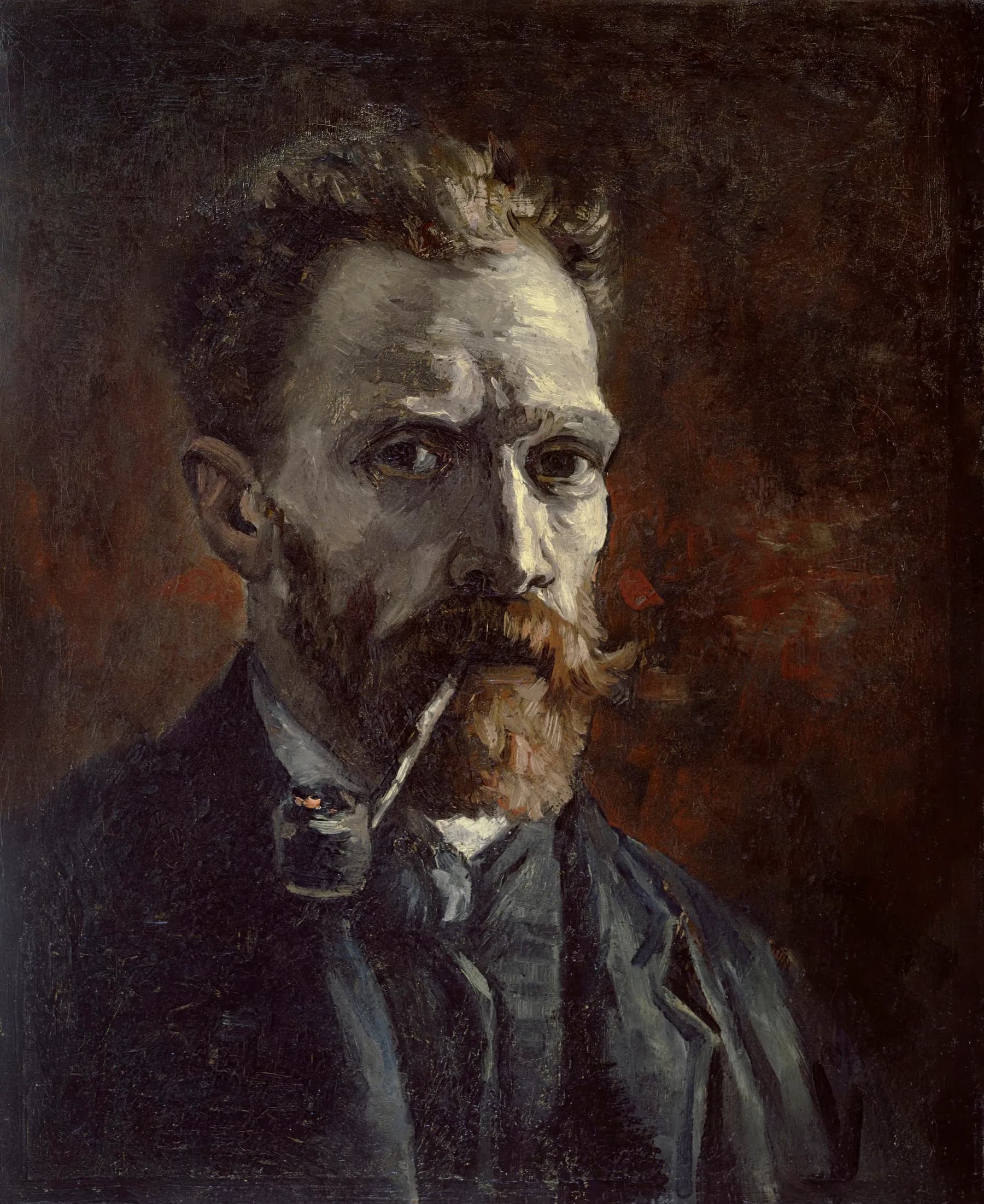 Autorretrato con Pipa - Van Gogh