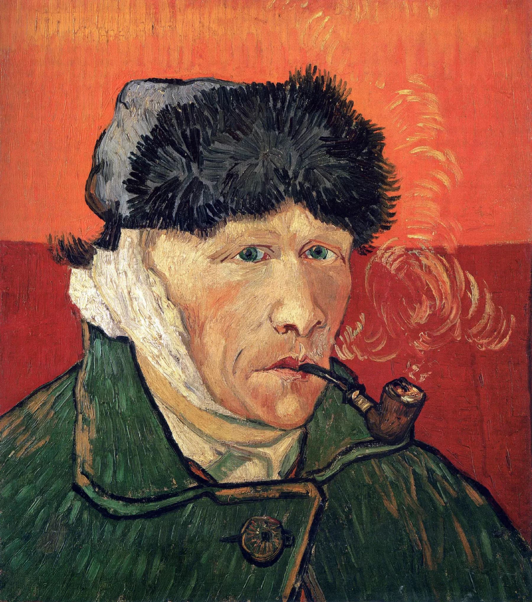 Autorretrato con la Oreja Vendada - Van Gogh