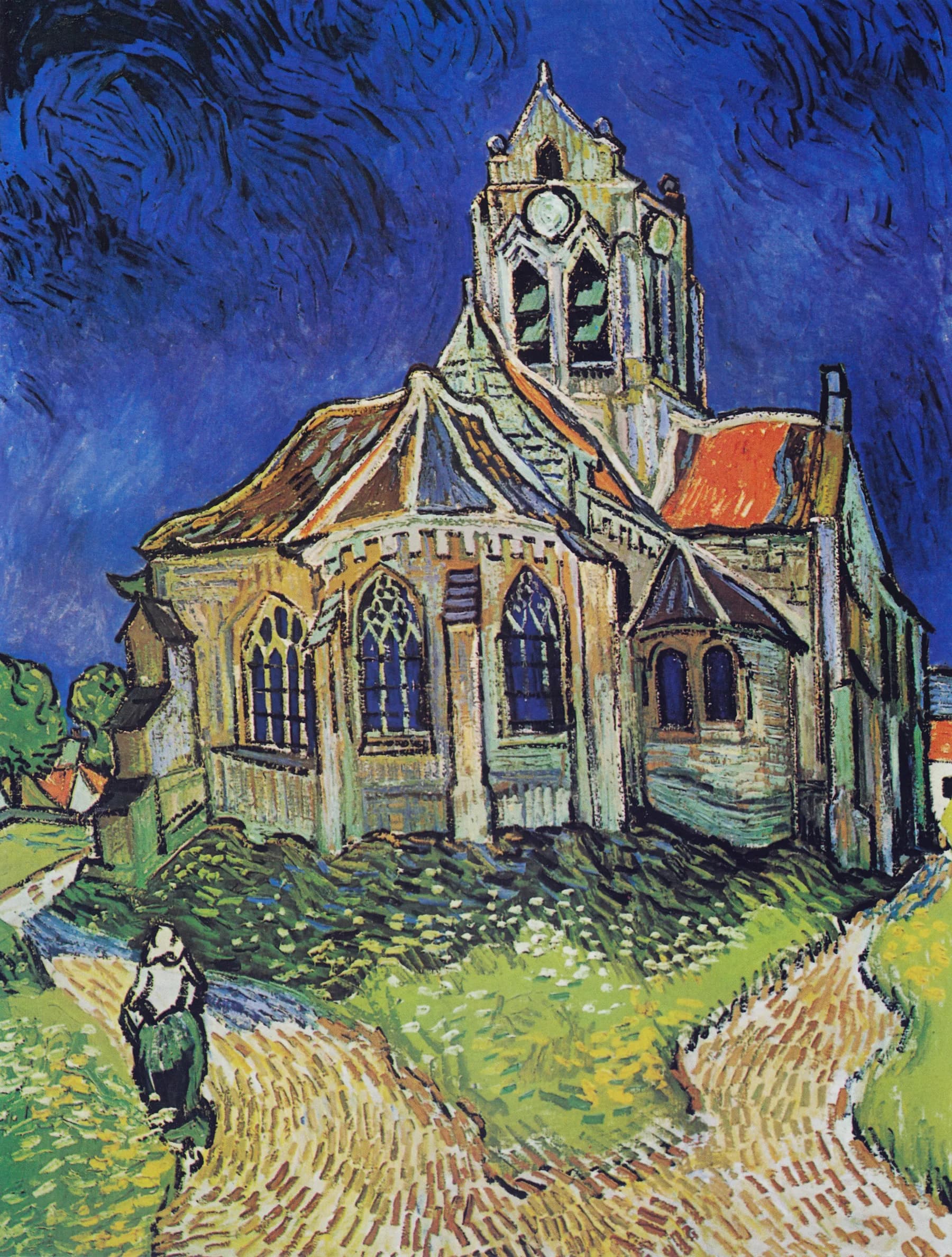 La Iglesia de Auvers - Van Gogh