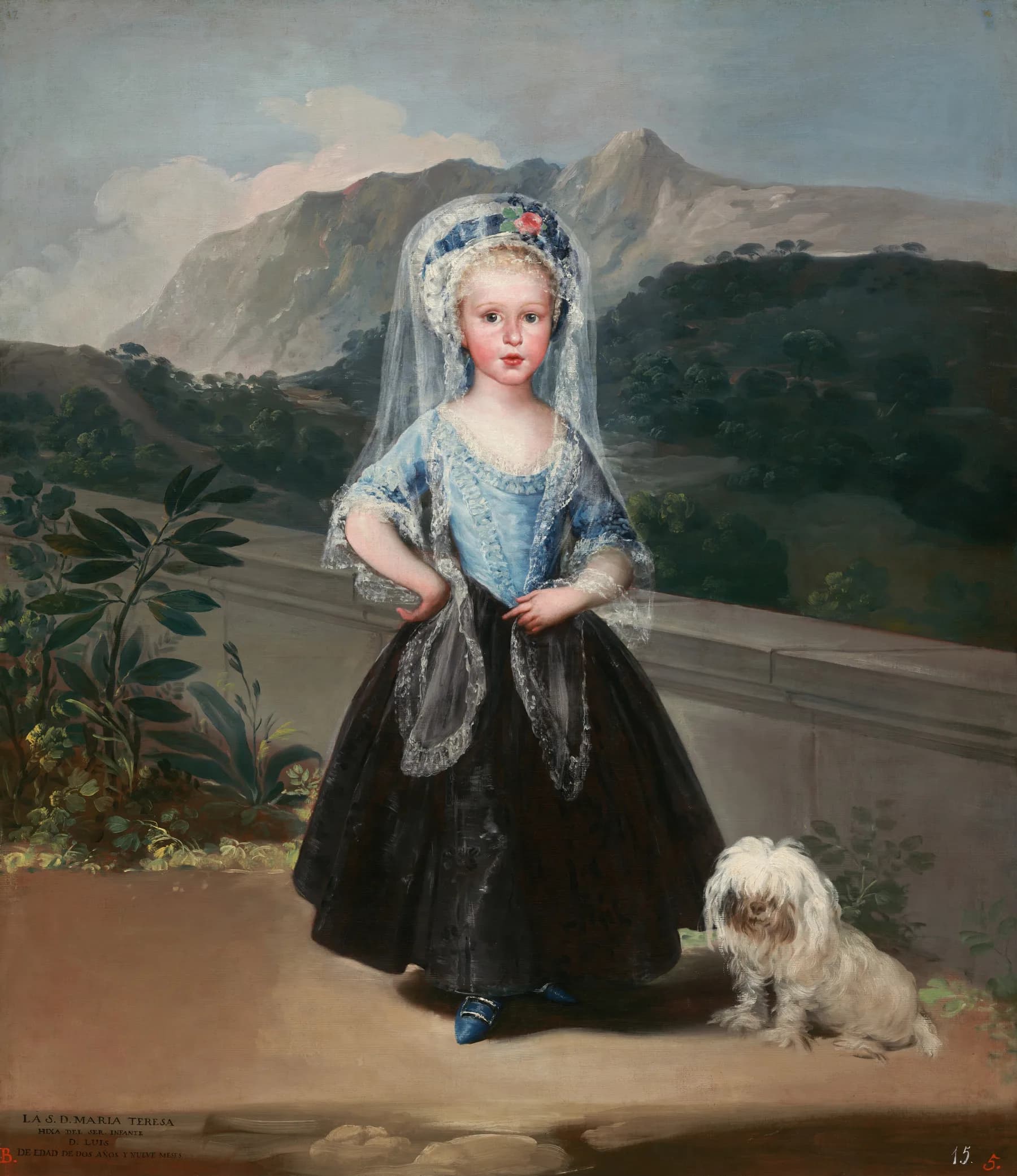 Retrato de Nina con Perro - Francisco de Goya
