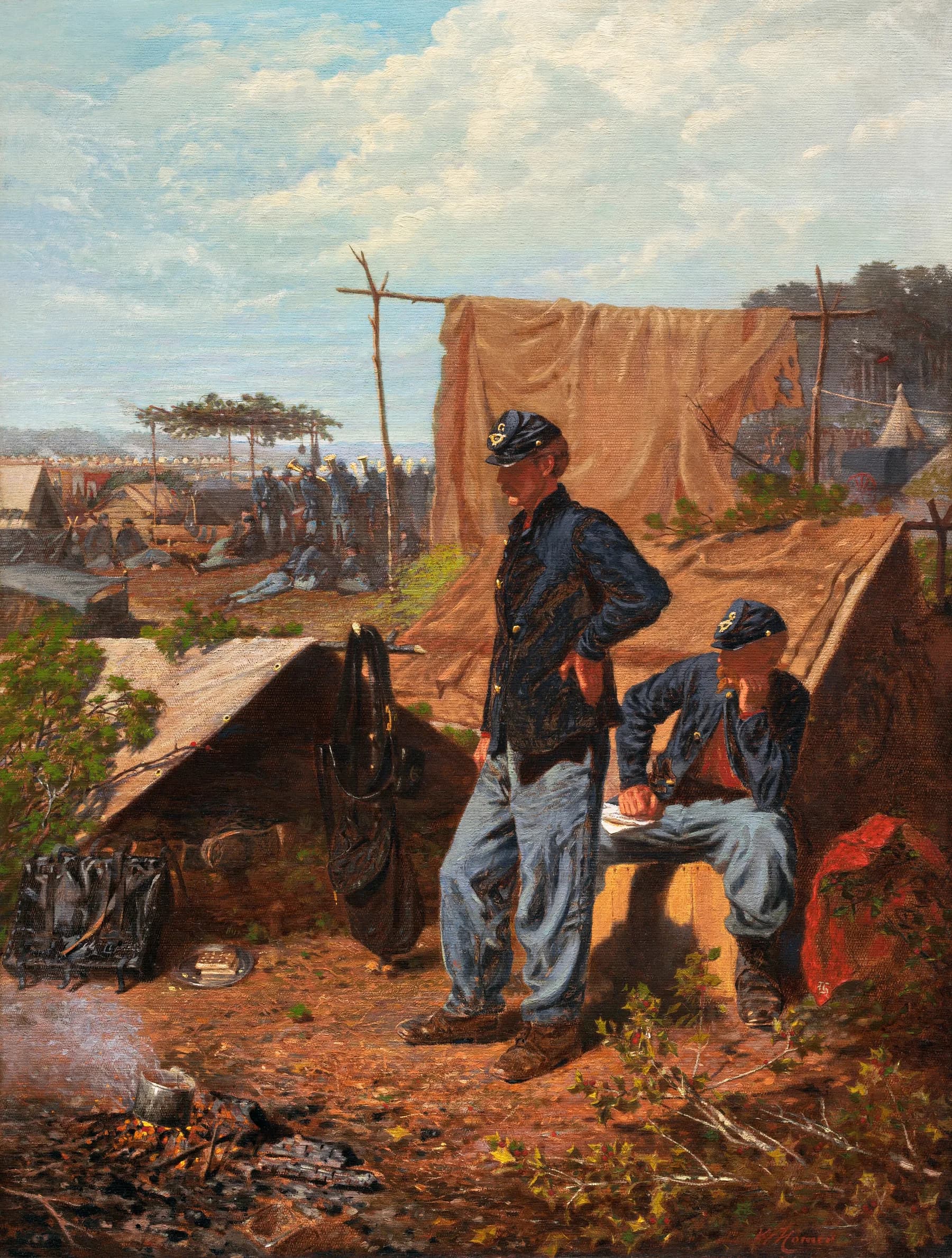 Soldados en el Campamento - Winslow Homer