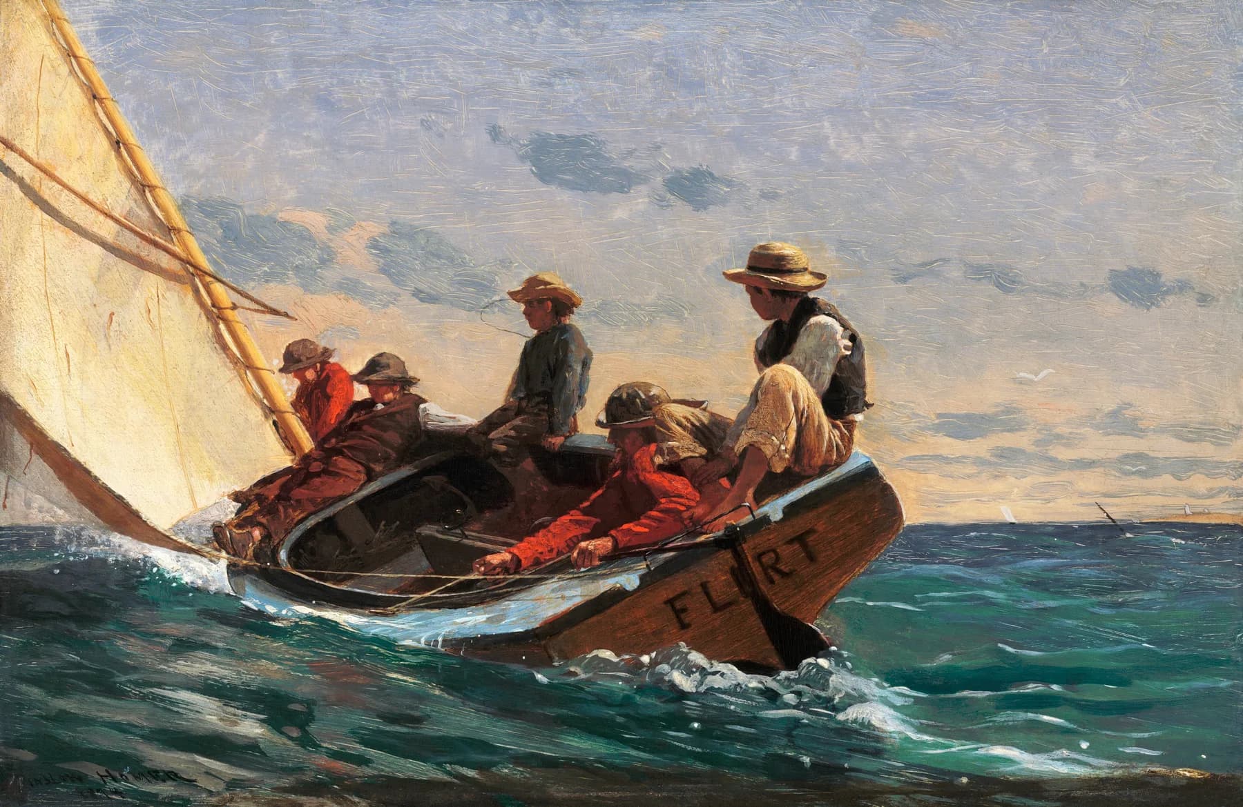 Los Pescadores del Bote Flirt - Winslow Homer