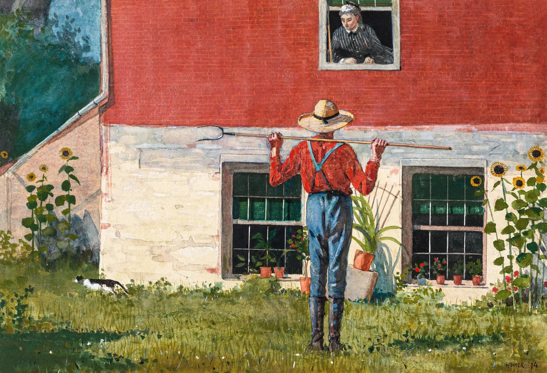 El Granjero Saludando - Winslow Homer