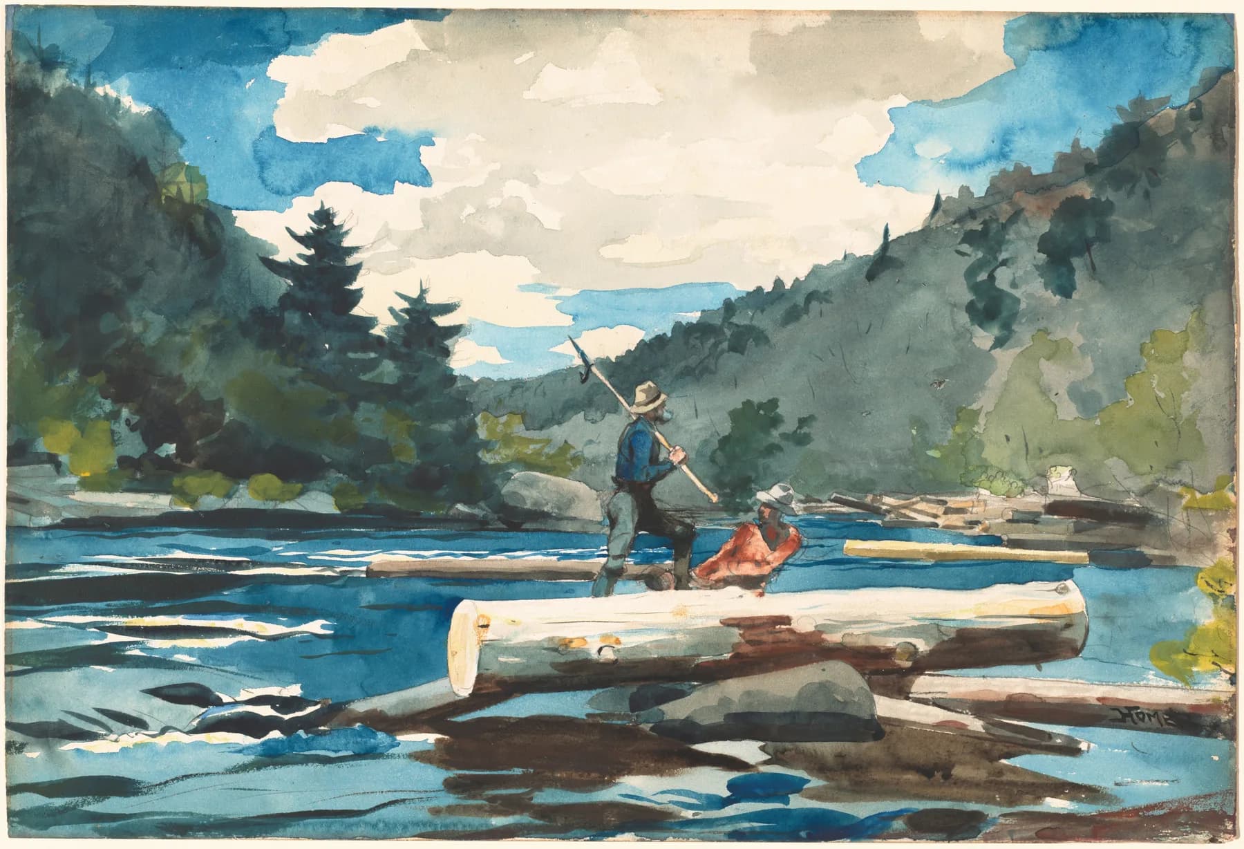 El Guia del Rio - Winslow Homer