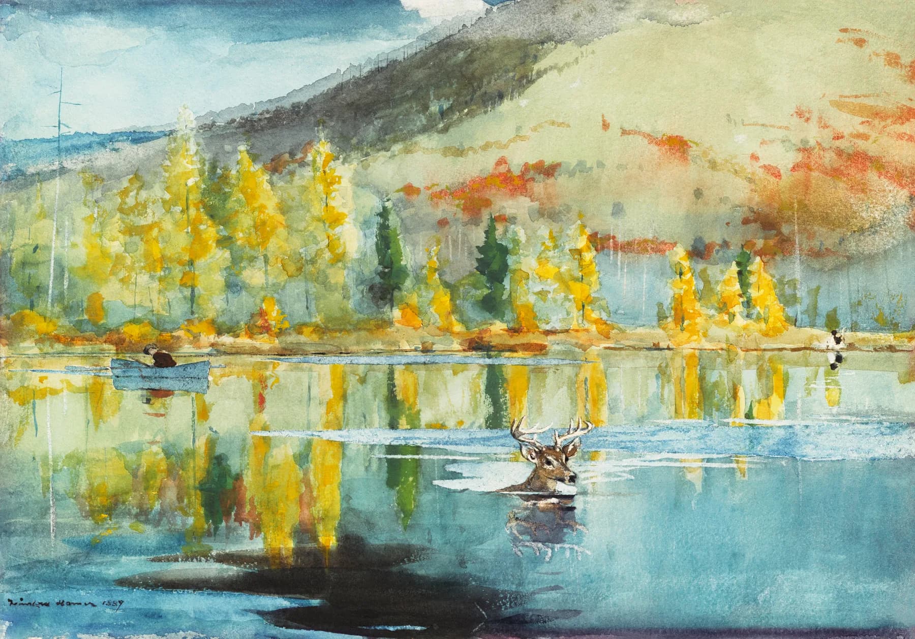 Lago en Otono - Winslow Homer