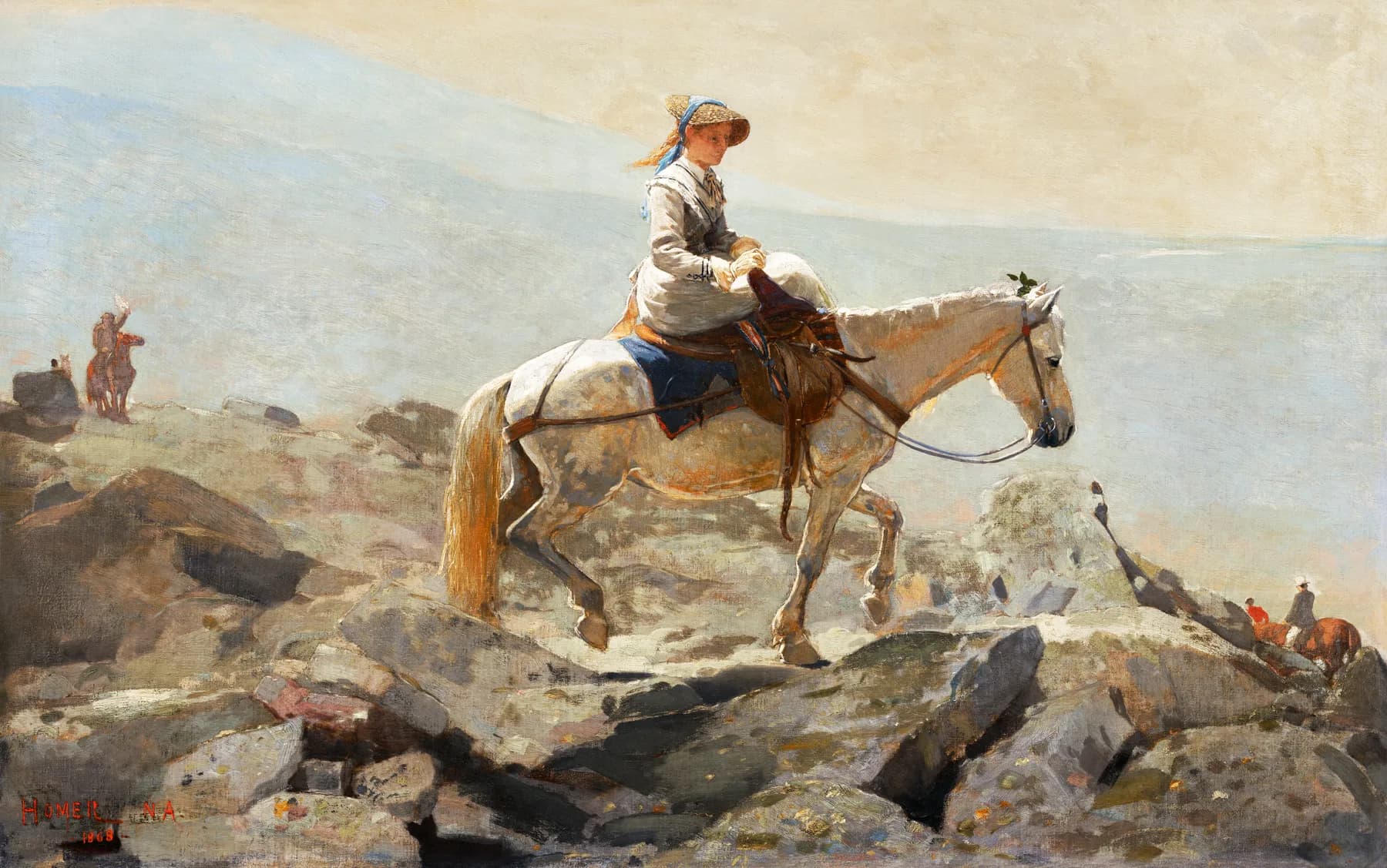 Mujer a Caballo en la Montana - Winslow Homer
