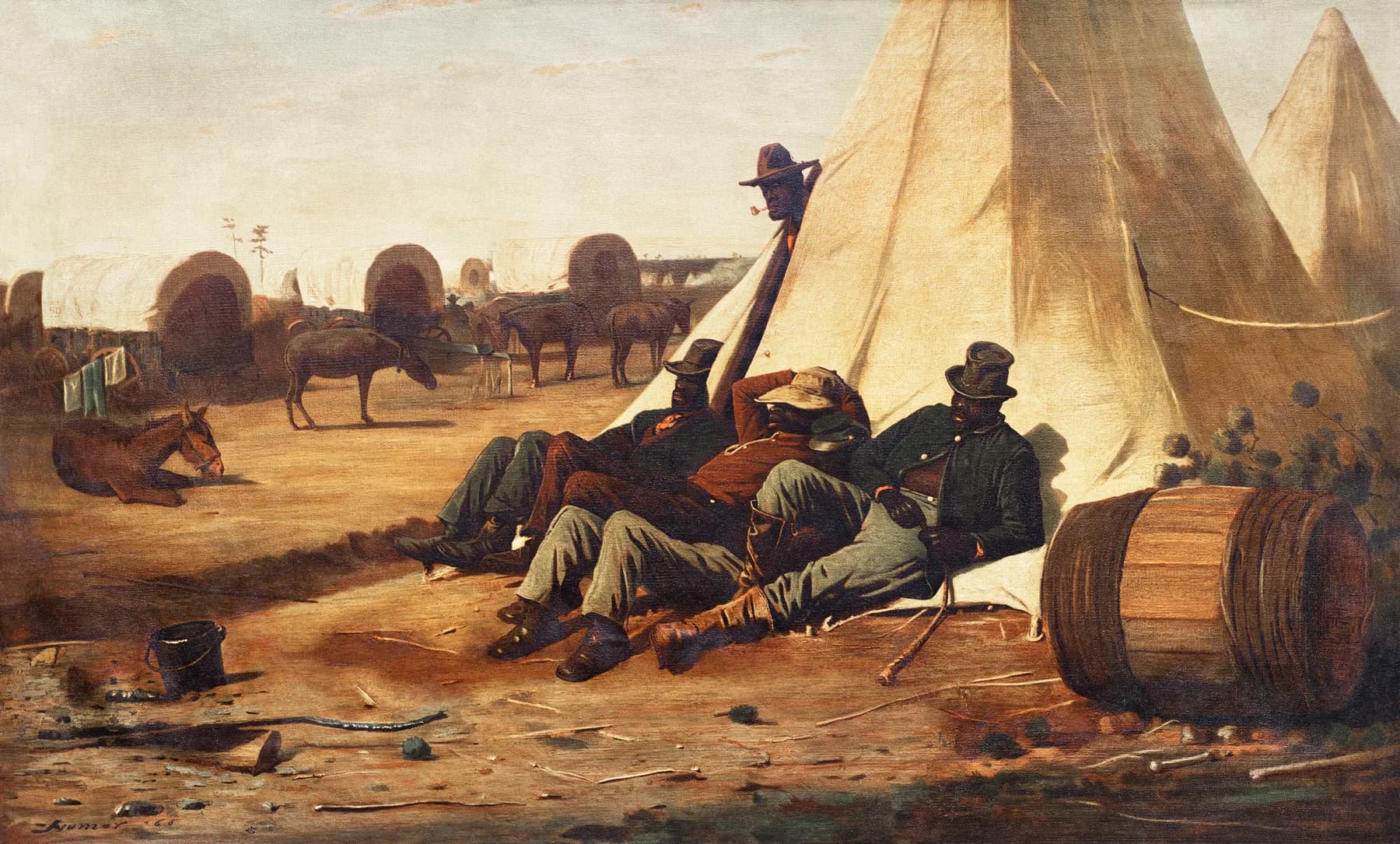 Descanso junto a la Carreta - Winslow Homer