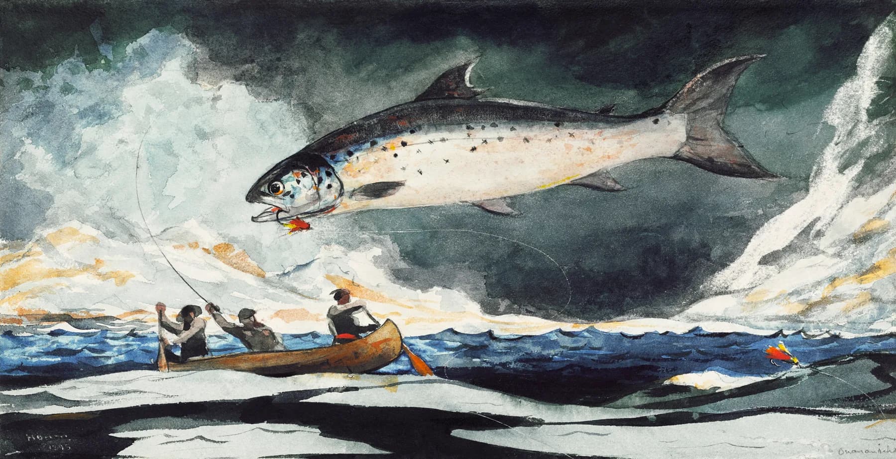El Salmon - Winslow Homer