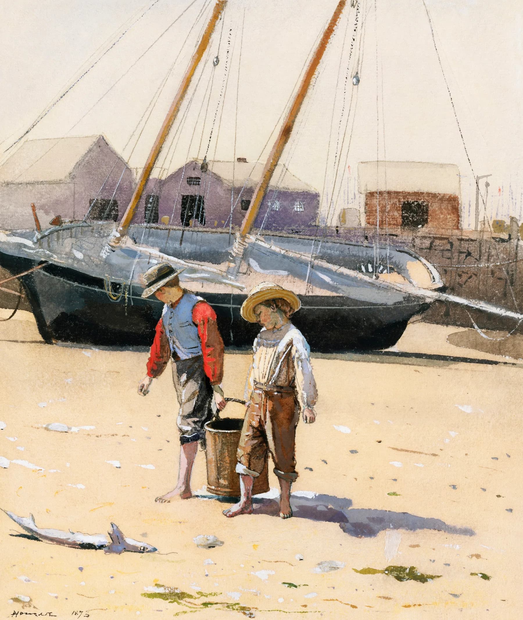 Barcos en el Astillero - Winslow Homer