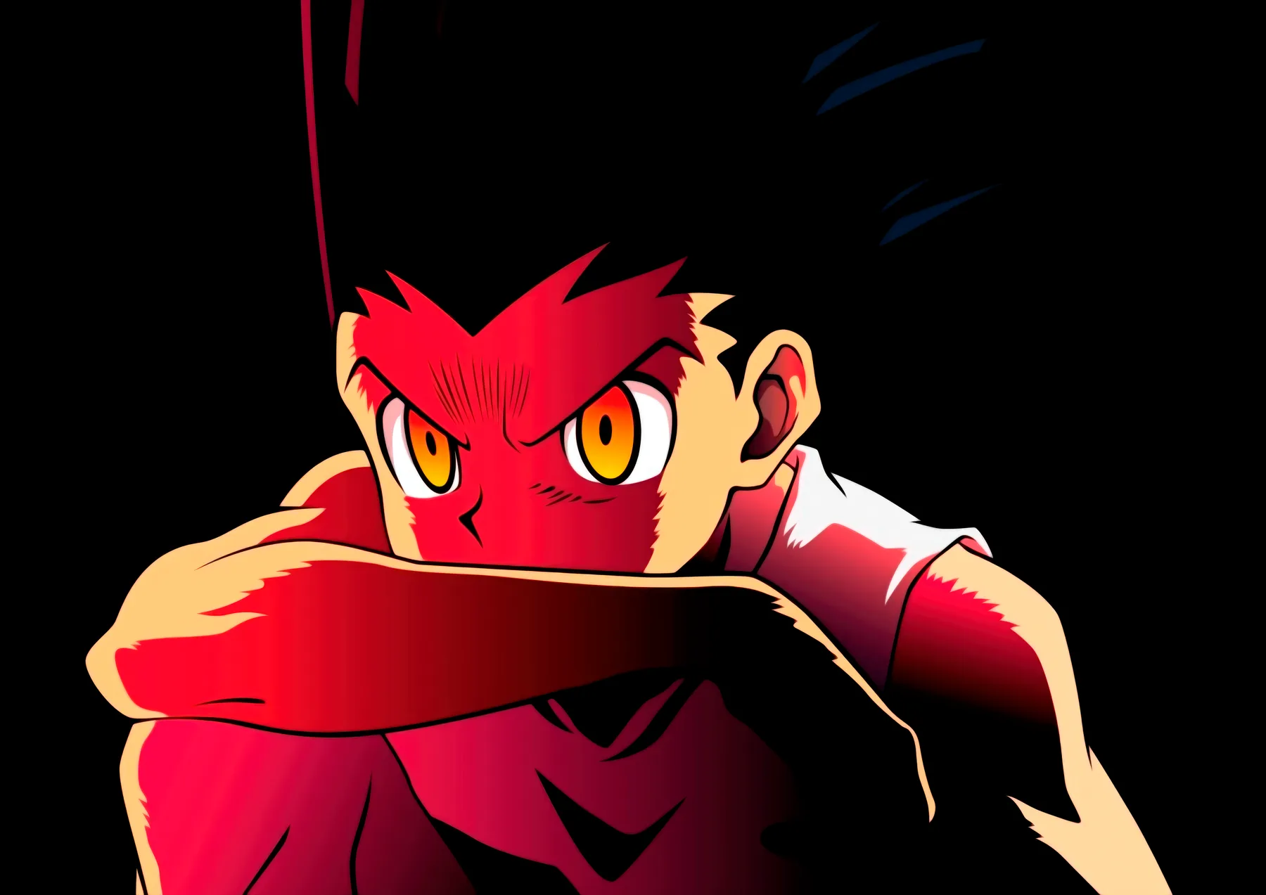 Killua Zoldyck Garras Rojas Oscuro