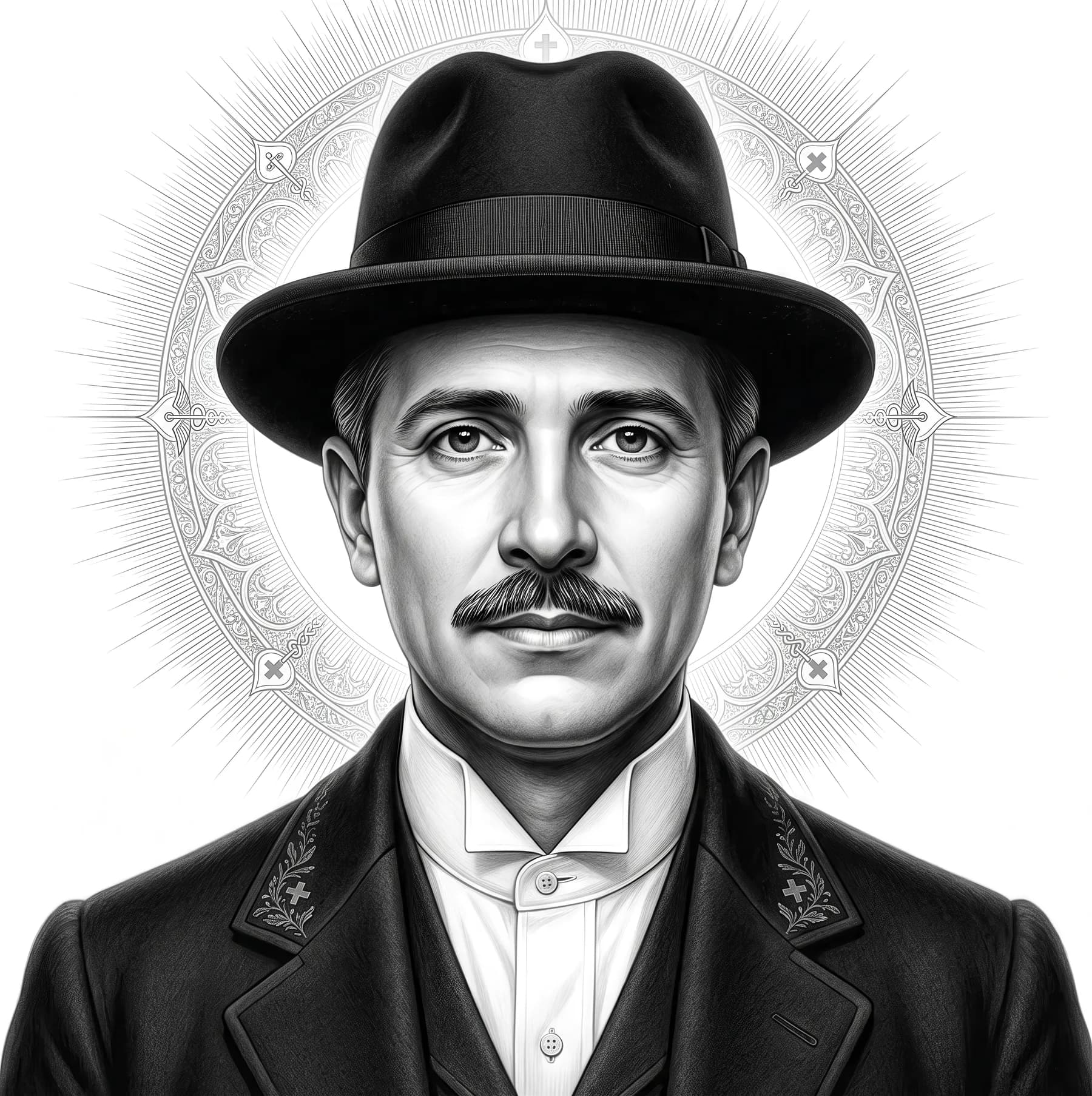 José Gregorio Grabado con Aureola
