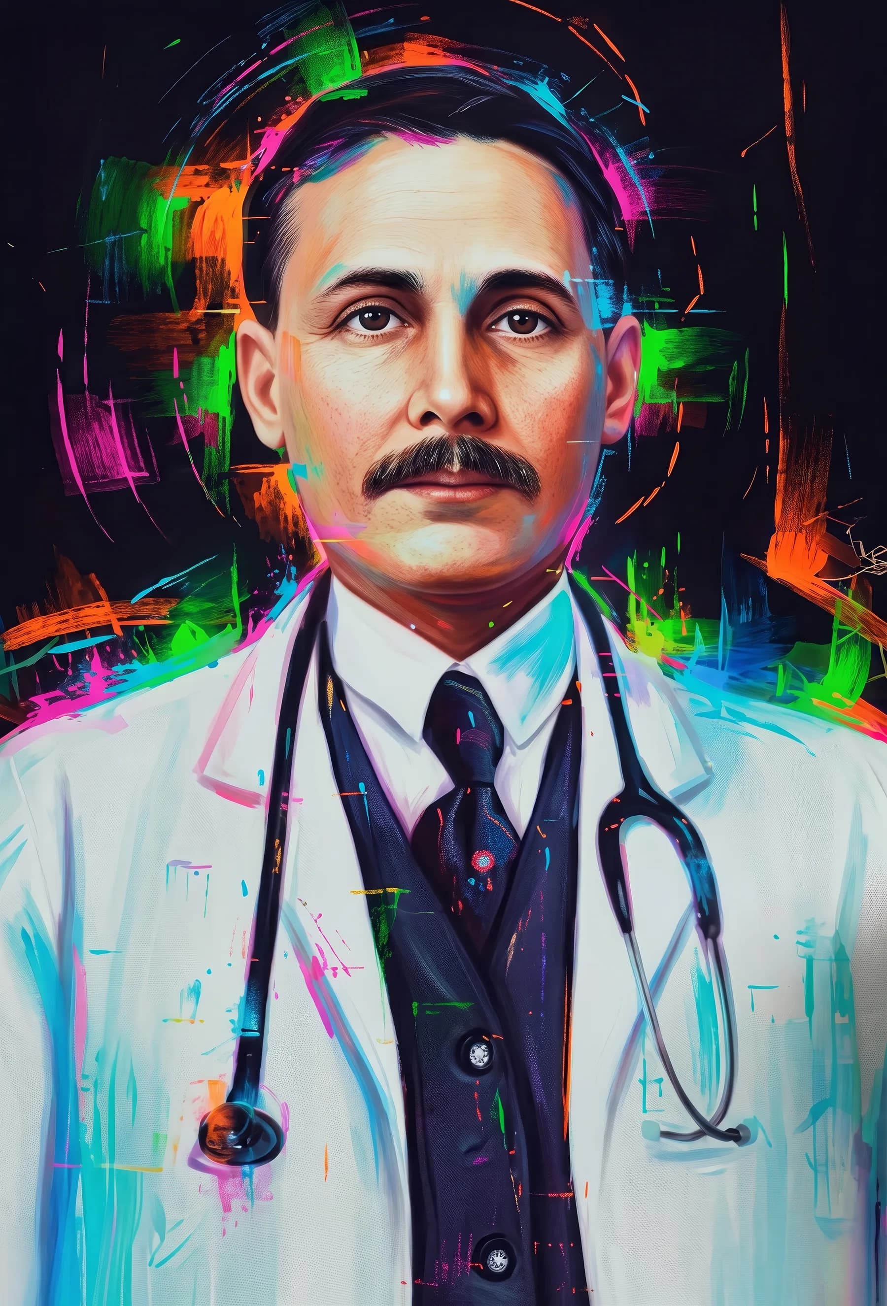 José Gregorio Médico con Estetoscopio