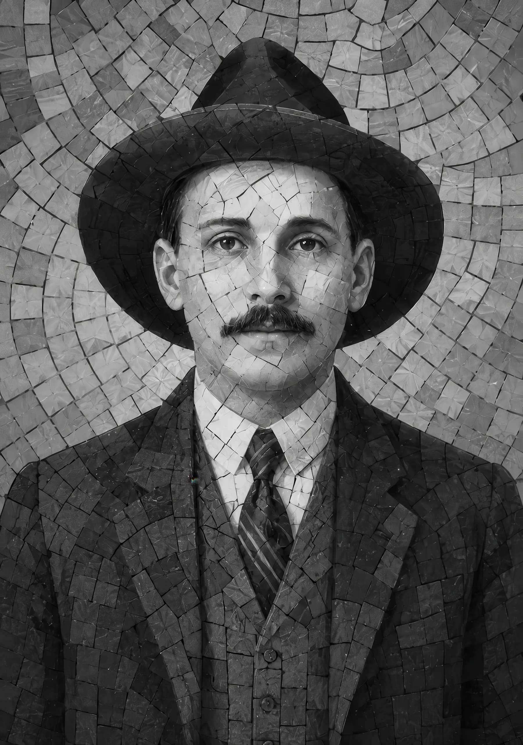 José Gregorio en Mosaico Gris