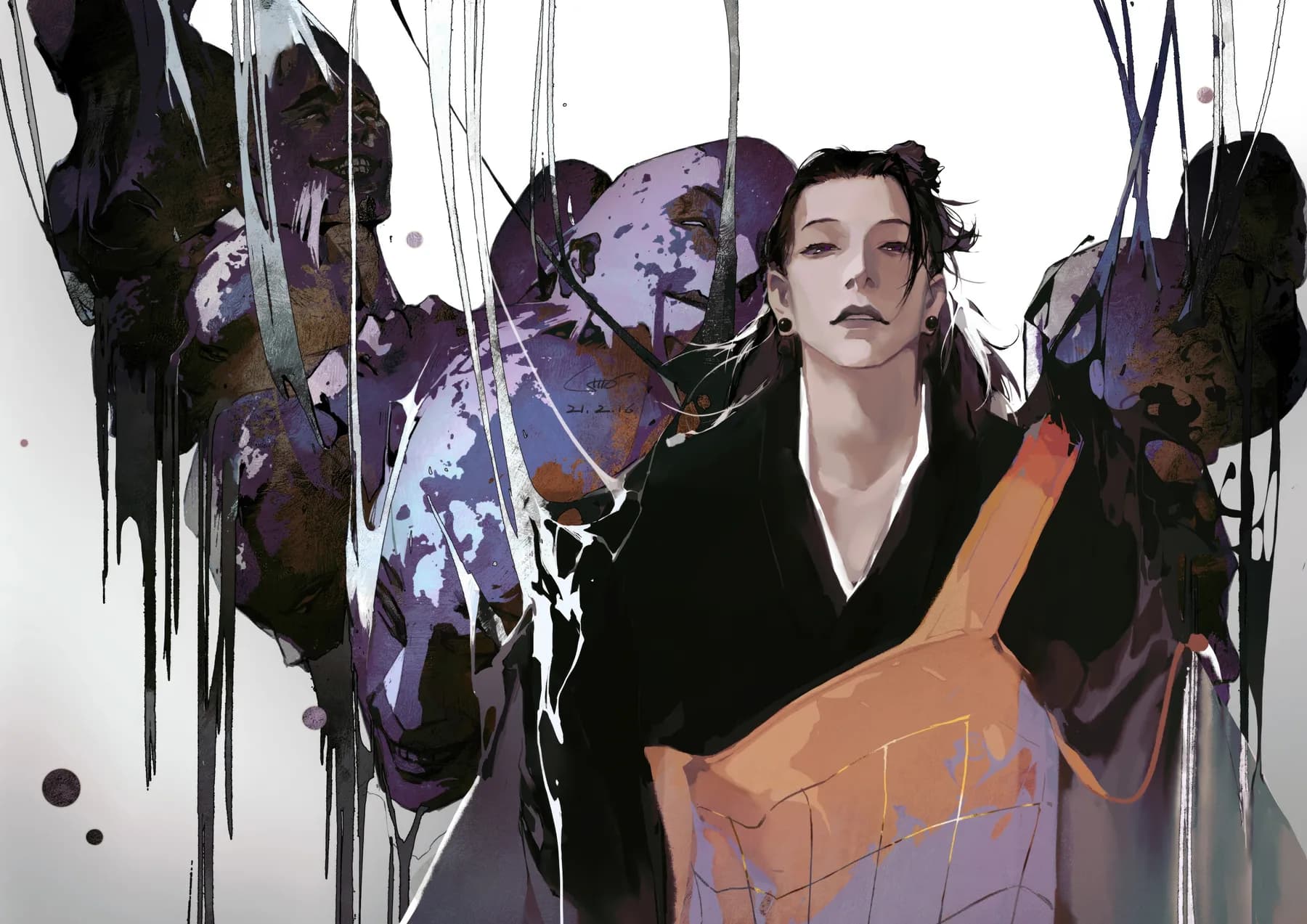 Jujutsu Kaisen Retrato Artistico Purpura
