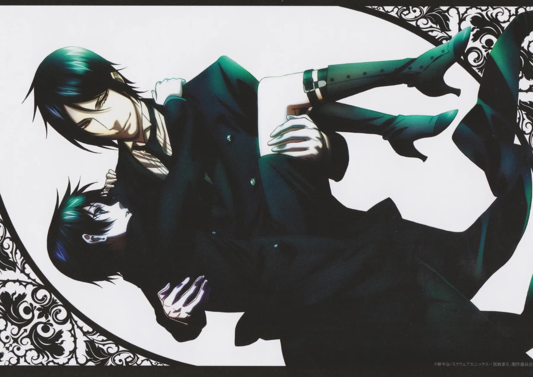 Sebastian Michaelis Cargando a Ciel Phantomhive