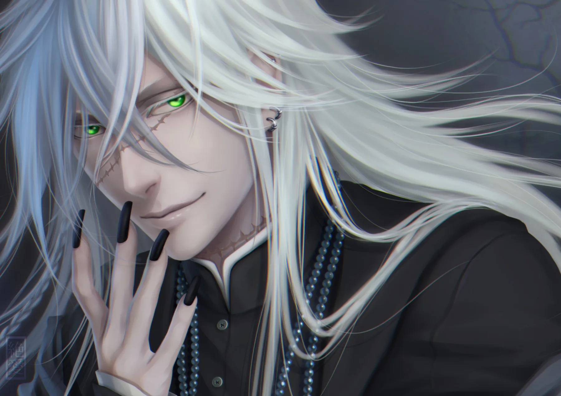 Undertaker Retrato Cabello Blanco
