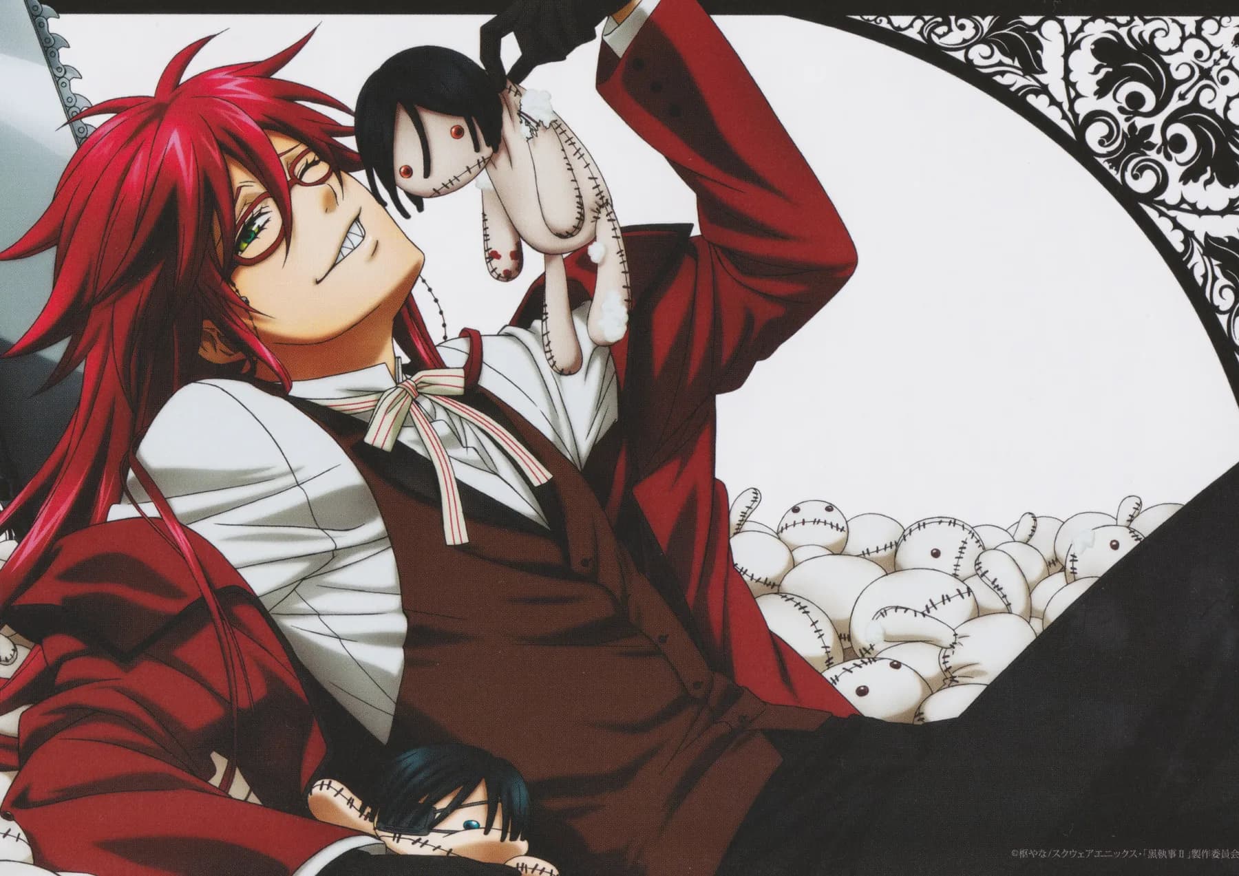 Grell Sutcliff con Muneco de Ciel