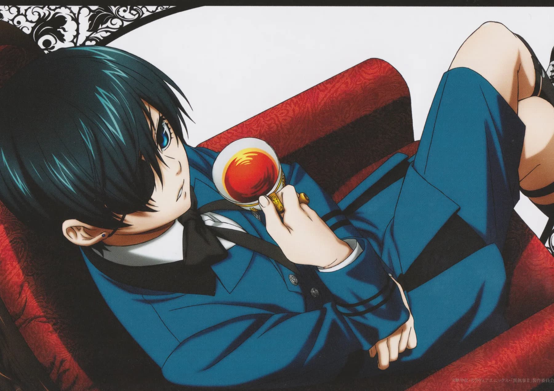 Ciel Phantomhive Reclinado con Te