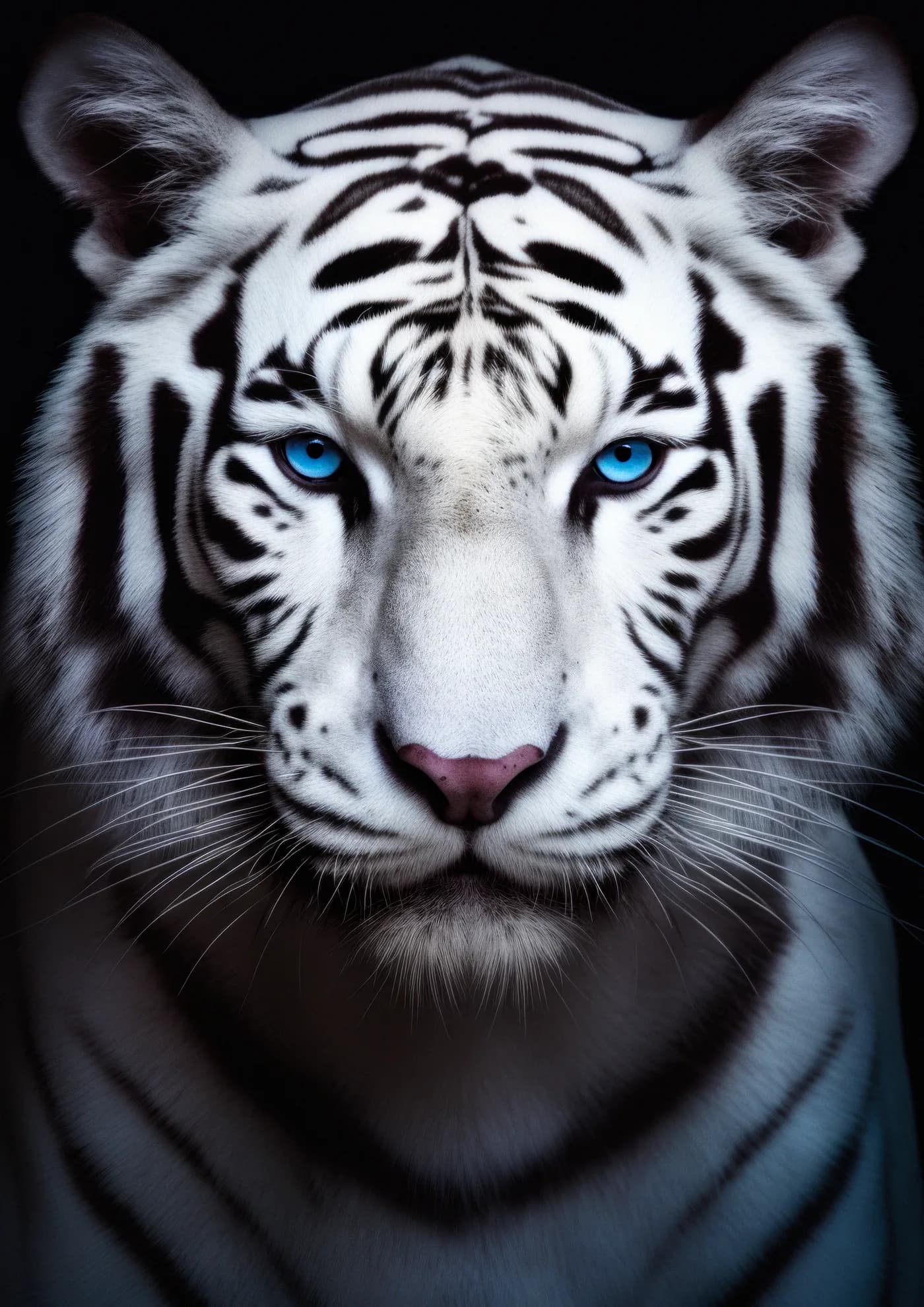 Tigre Blanco Ojos Azules