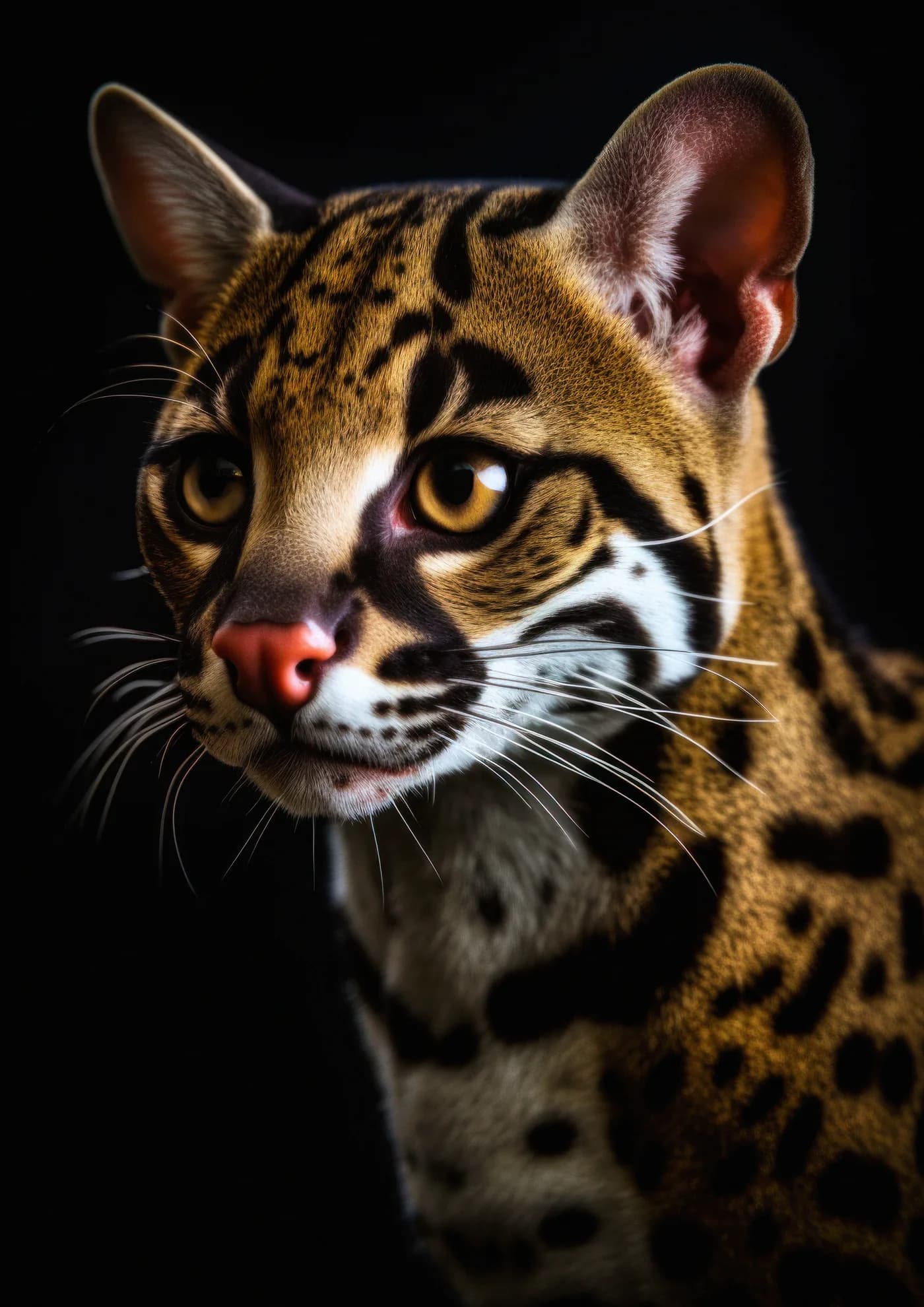 Ocelote Retrato de Perfil