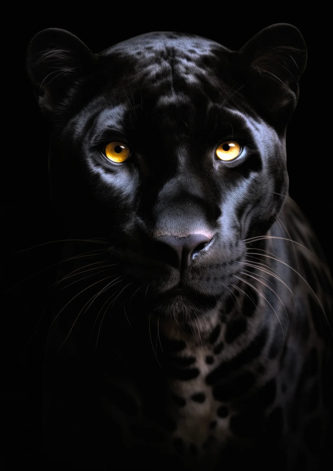Pantera Negra Retrato Elegante