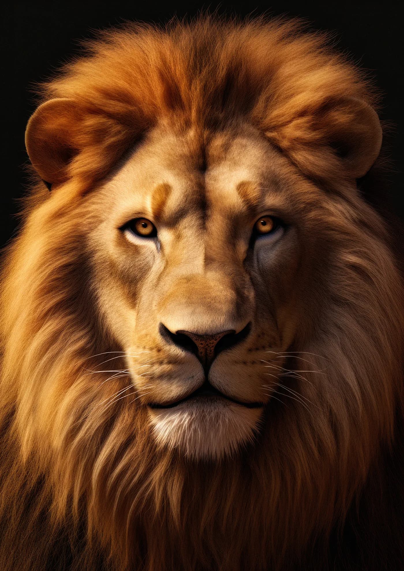 Leon Rey de la Selva Retrato