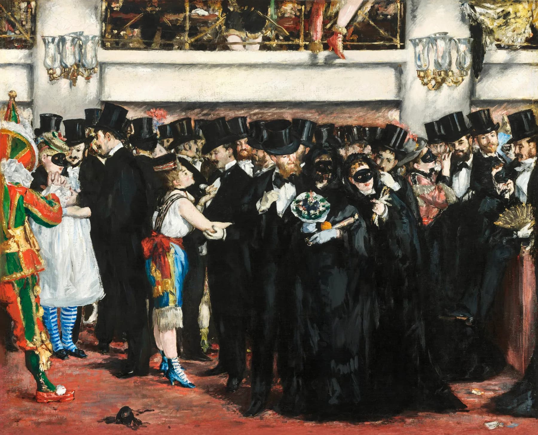 El Baile de Mascaras en la Opera - Manet