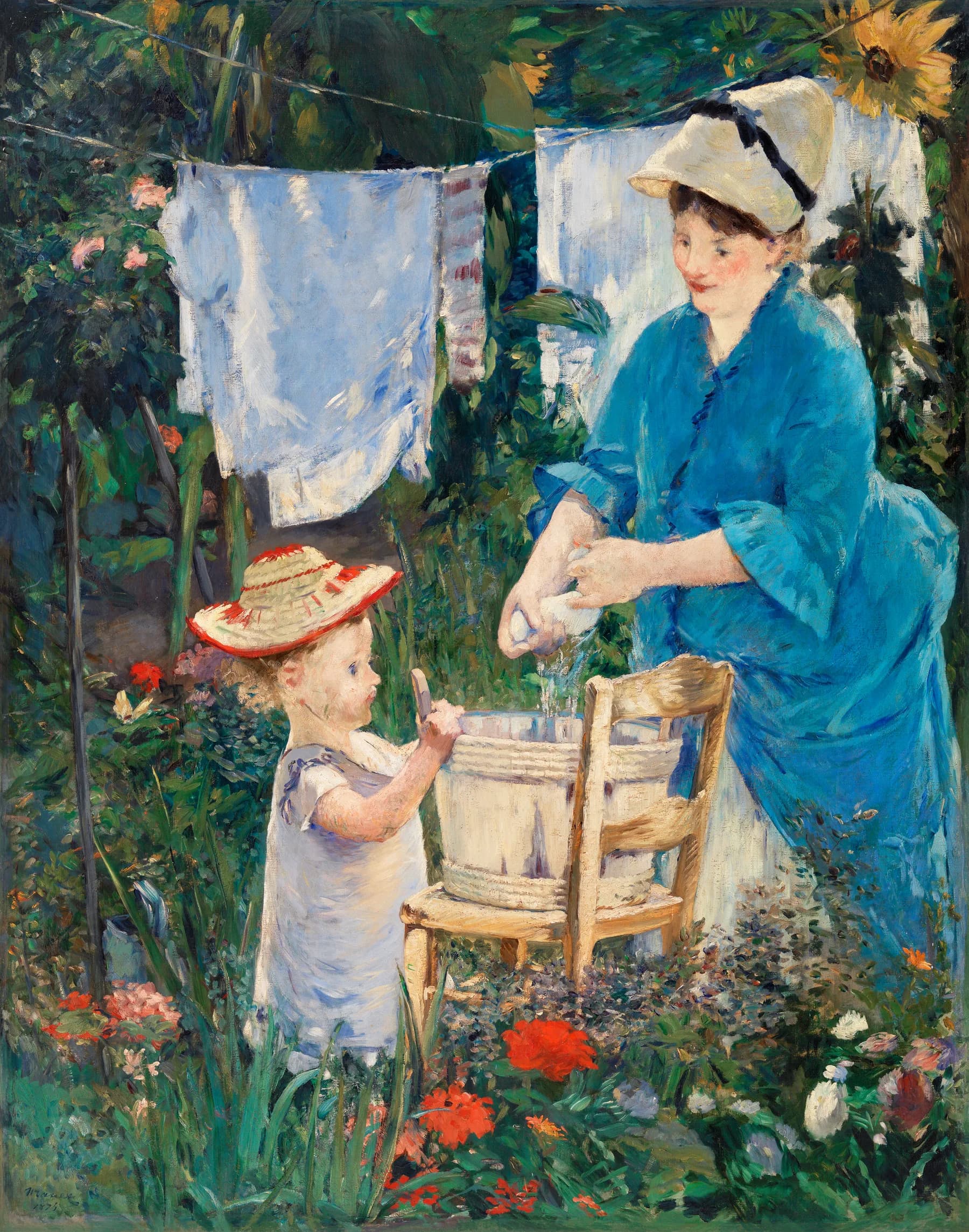 En el Jardin de Bellevue - Manet