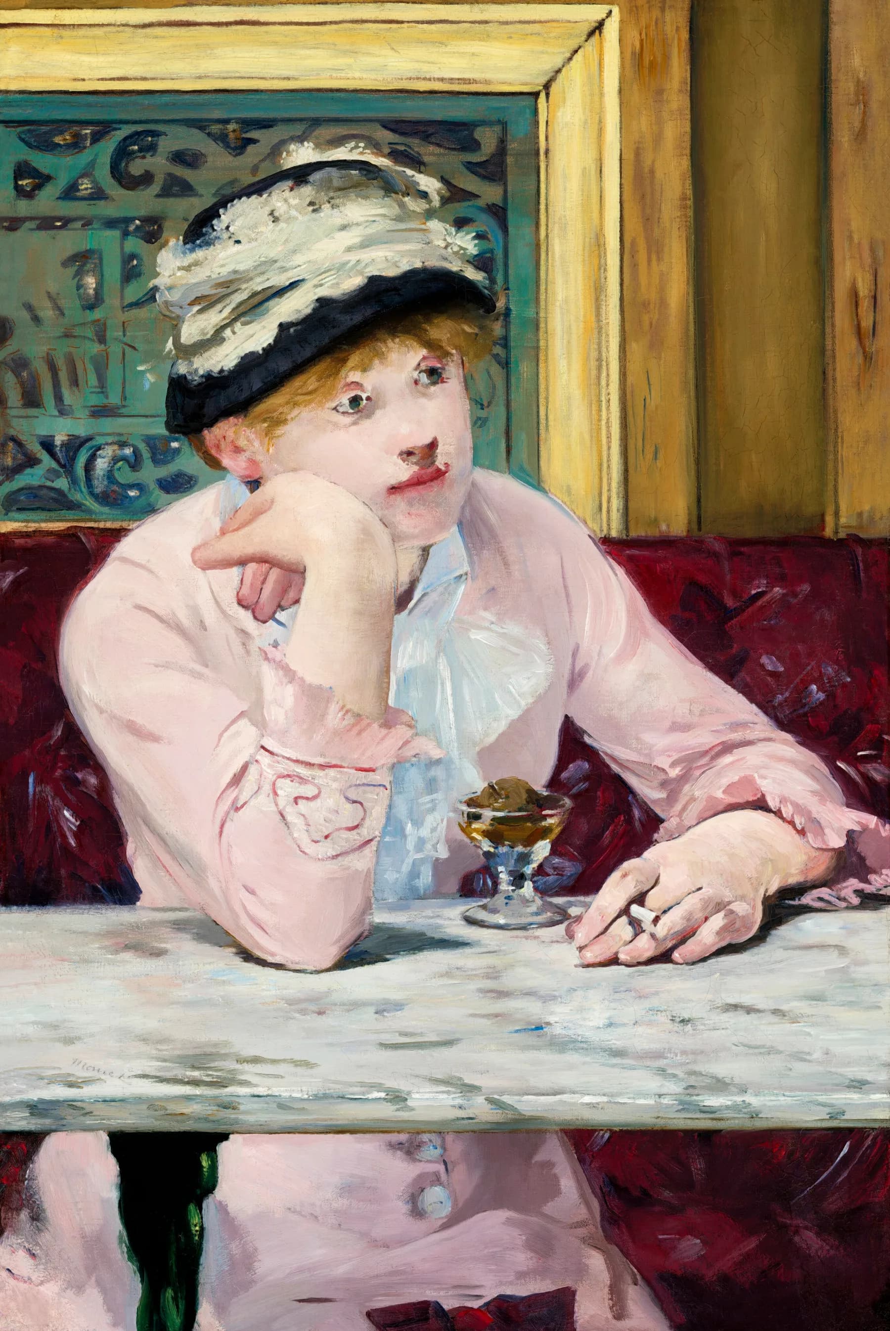 Mujer en el Cafe - Manet