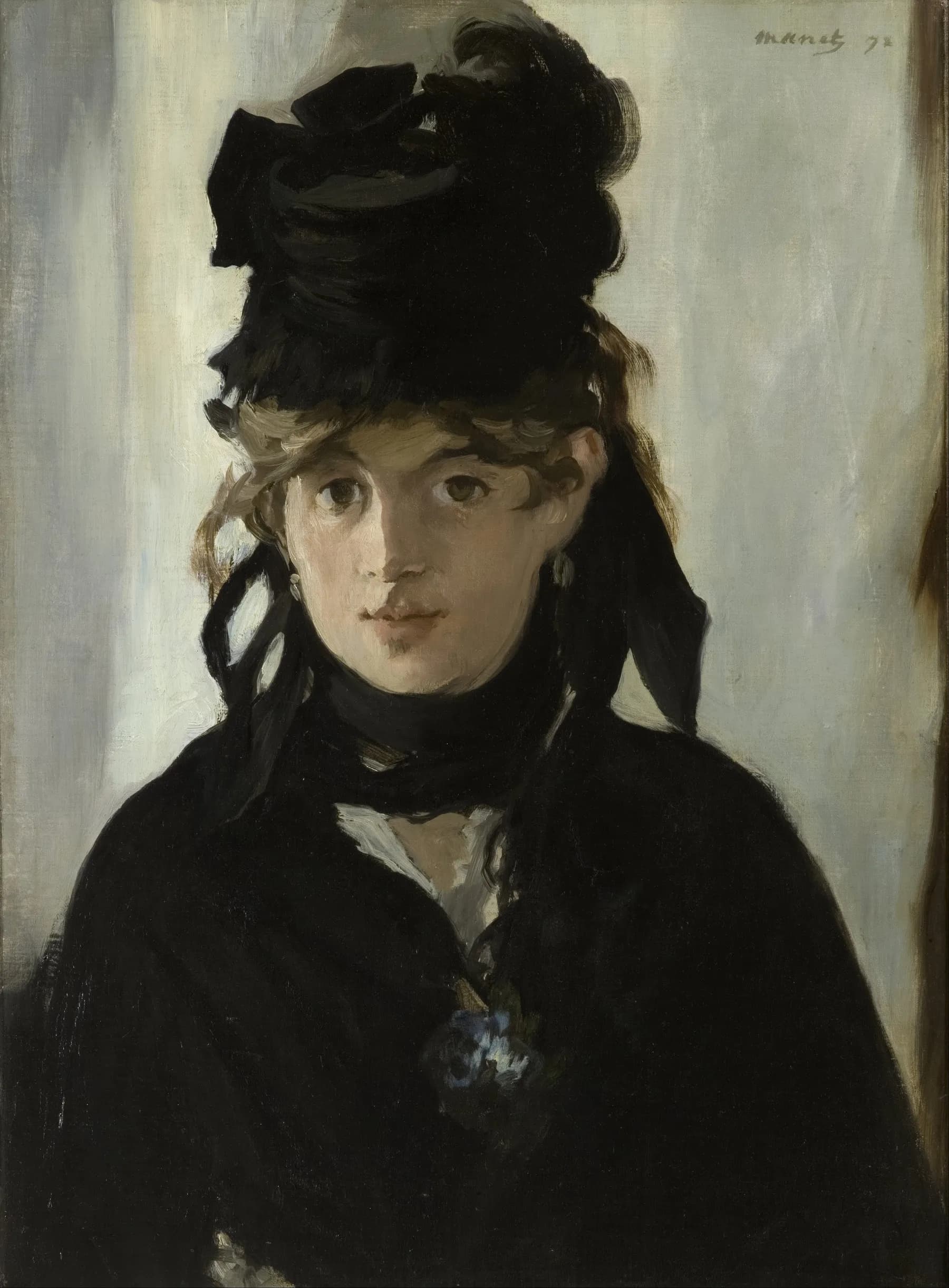 Retrato de Berthe Morisot - Manet