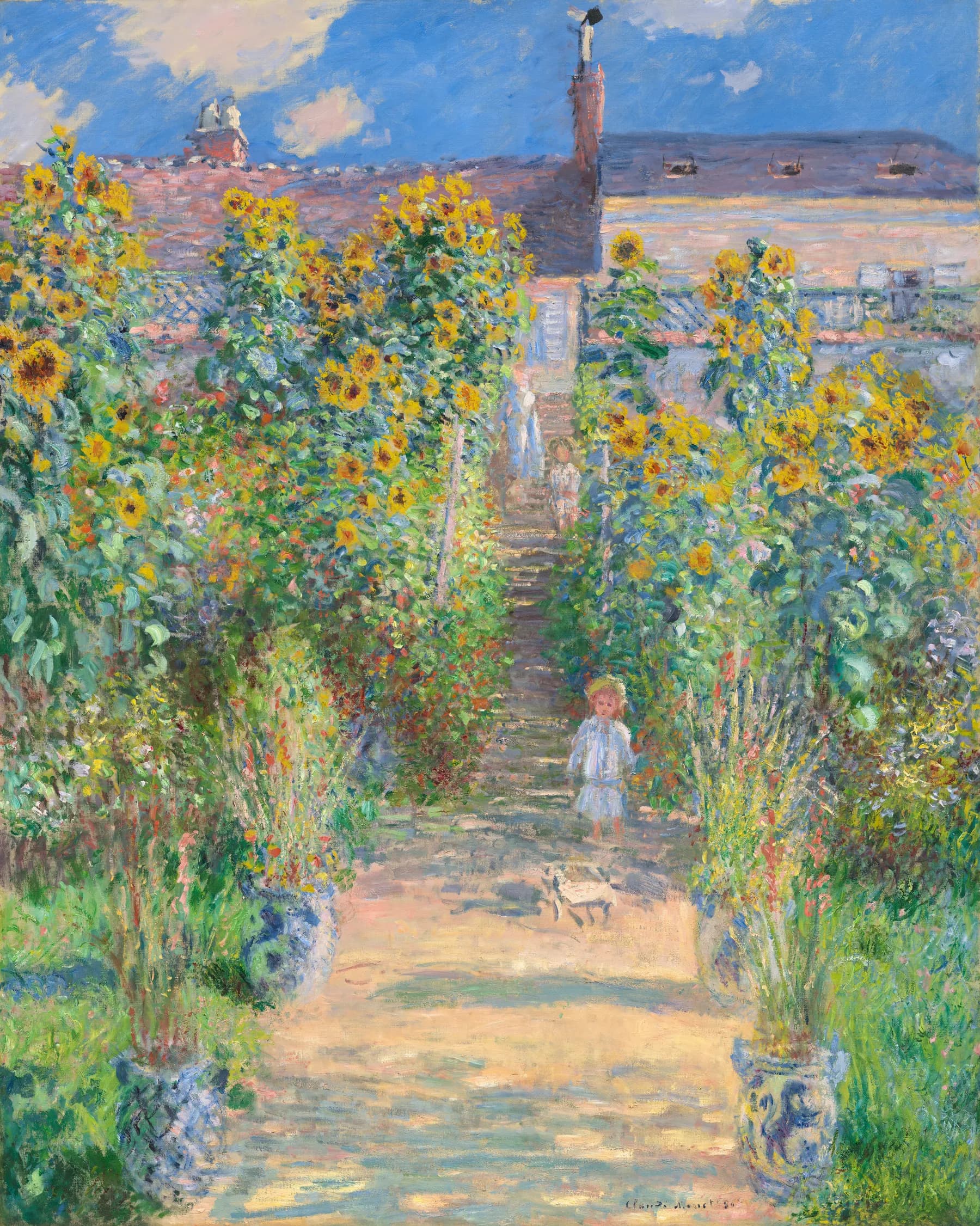 El Jardin del Artista en Vetheuil - Claude Monet