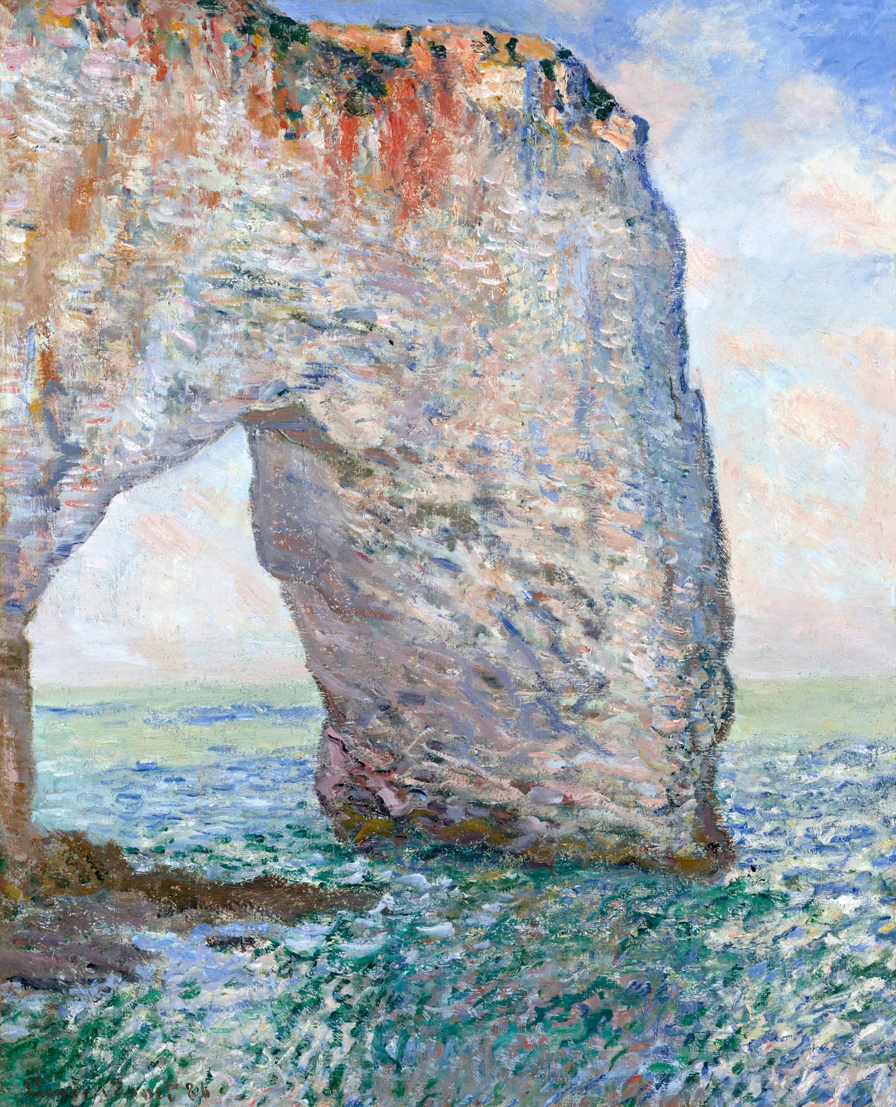 El Acantilado de Etretat - Claude Monet