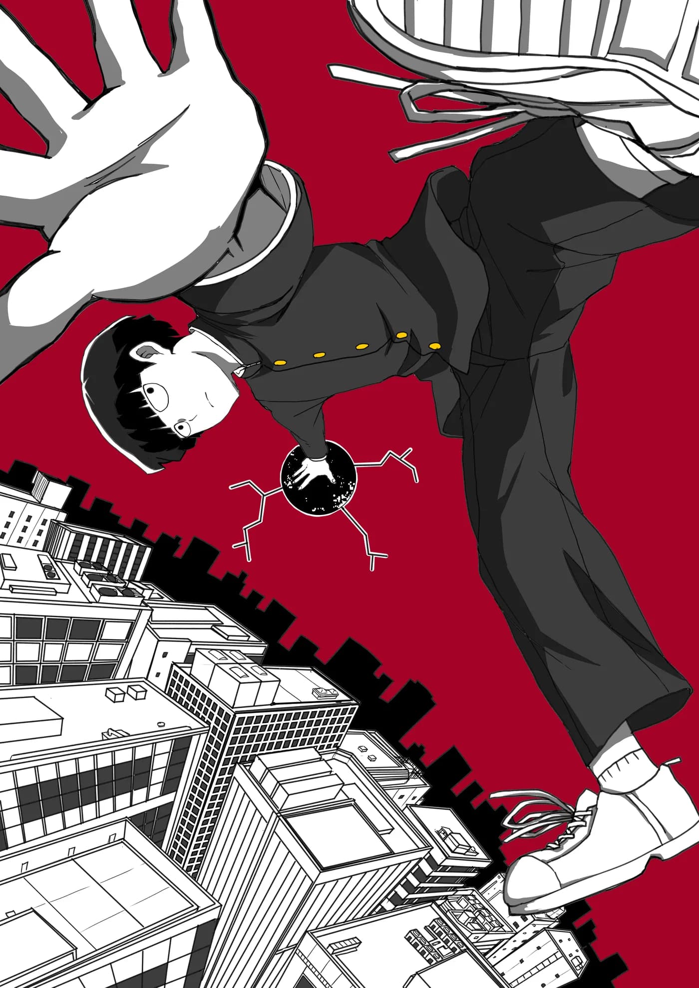 Mob Psycho 100 Cayendo Sobre la Ciudad