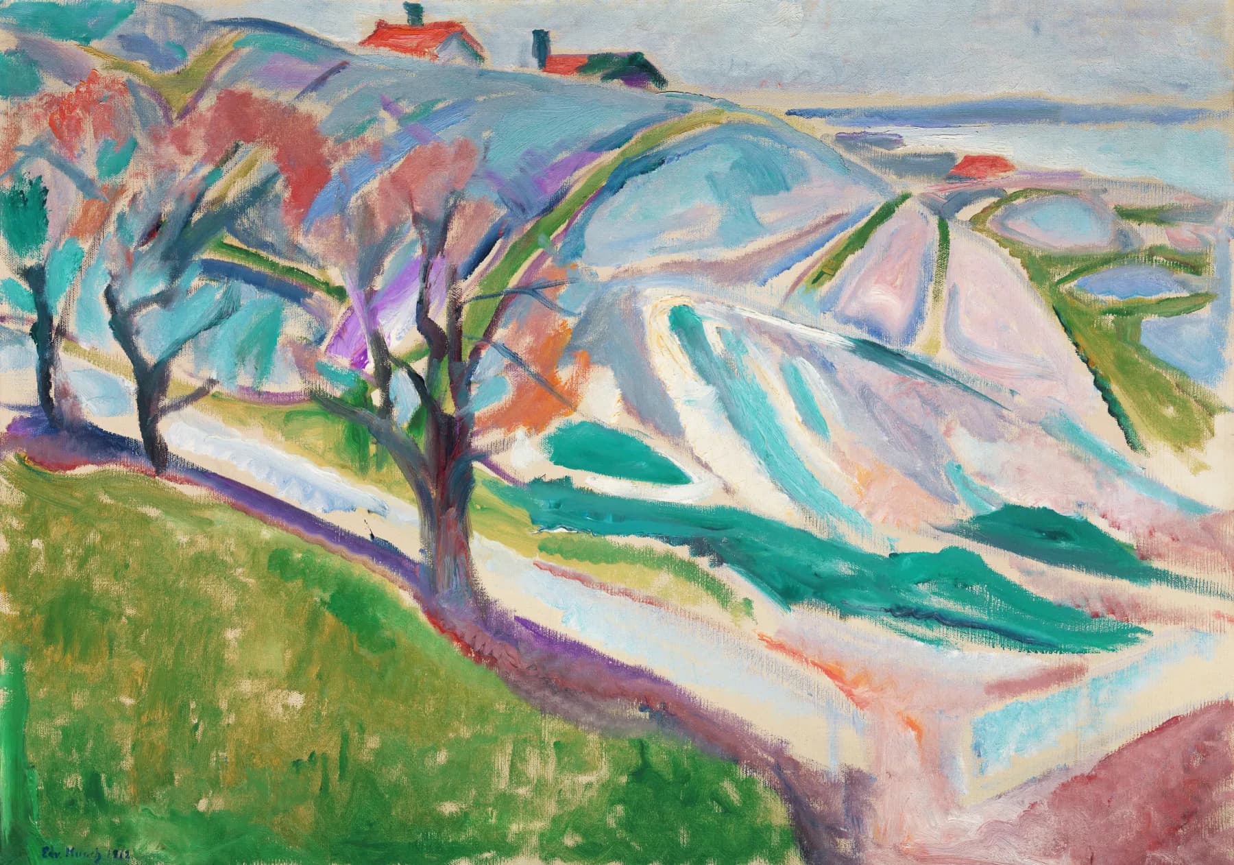 Paisaje de Primavera - Edvard Munch