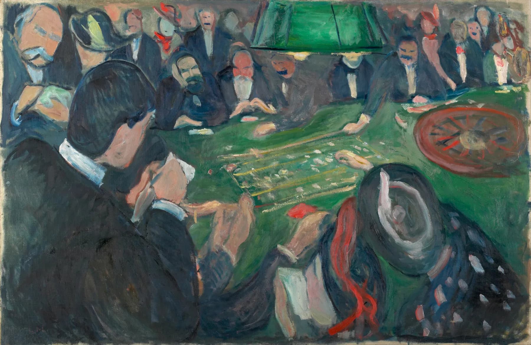 En el Casino - Edvard Munch