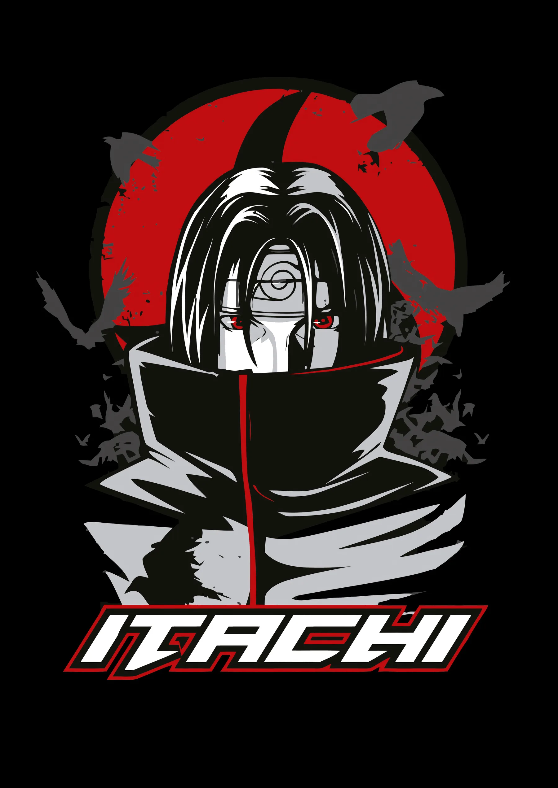 Itachi Uchiha Luna Roja Akatsuki