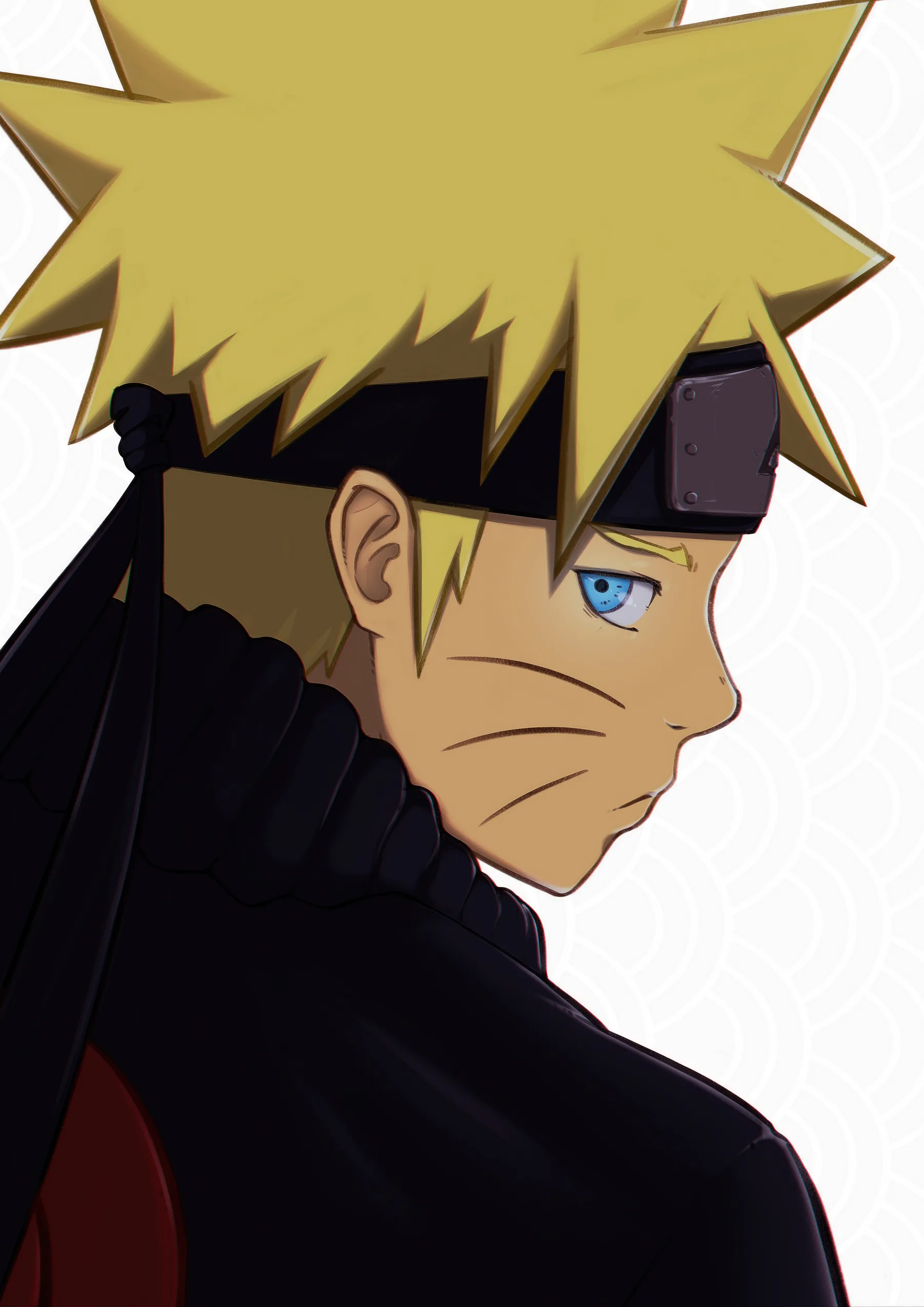 Naruto Uzumaki Perfil Serio