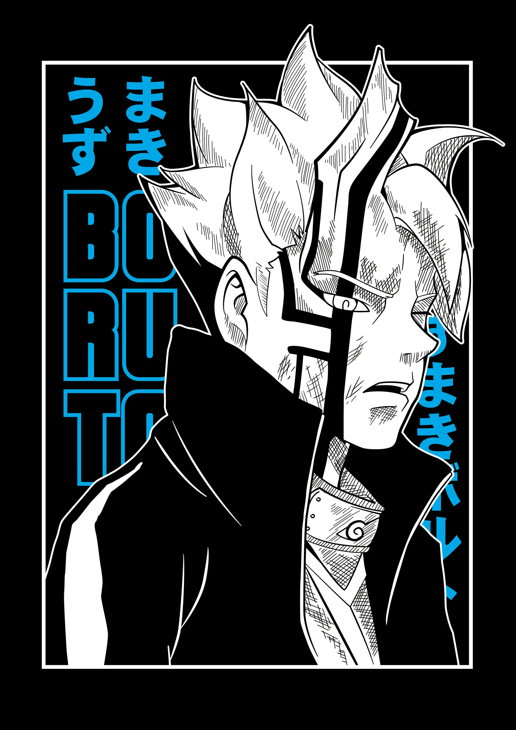 Boruto Uzumaki Rostro Dividido